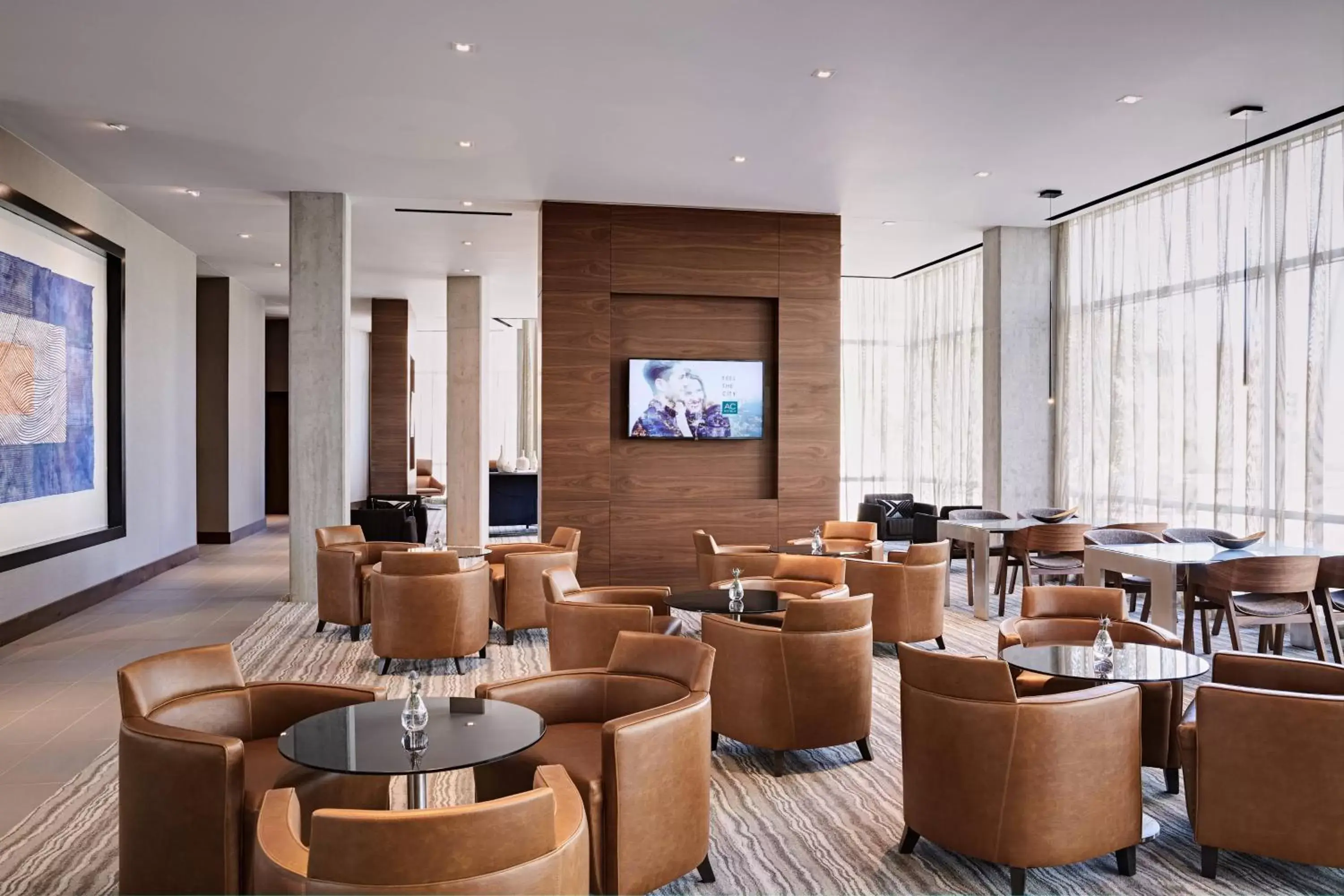 Lounge or bar, Restaurant/Places to Eat in AC Hotel by Marriott Phoenix Tempe/Downtown