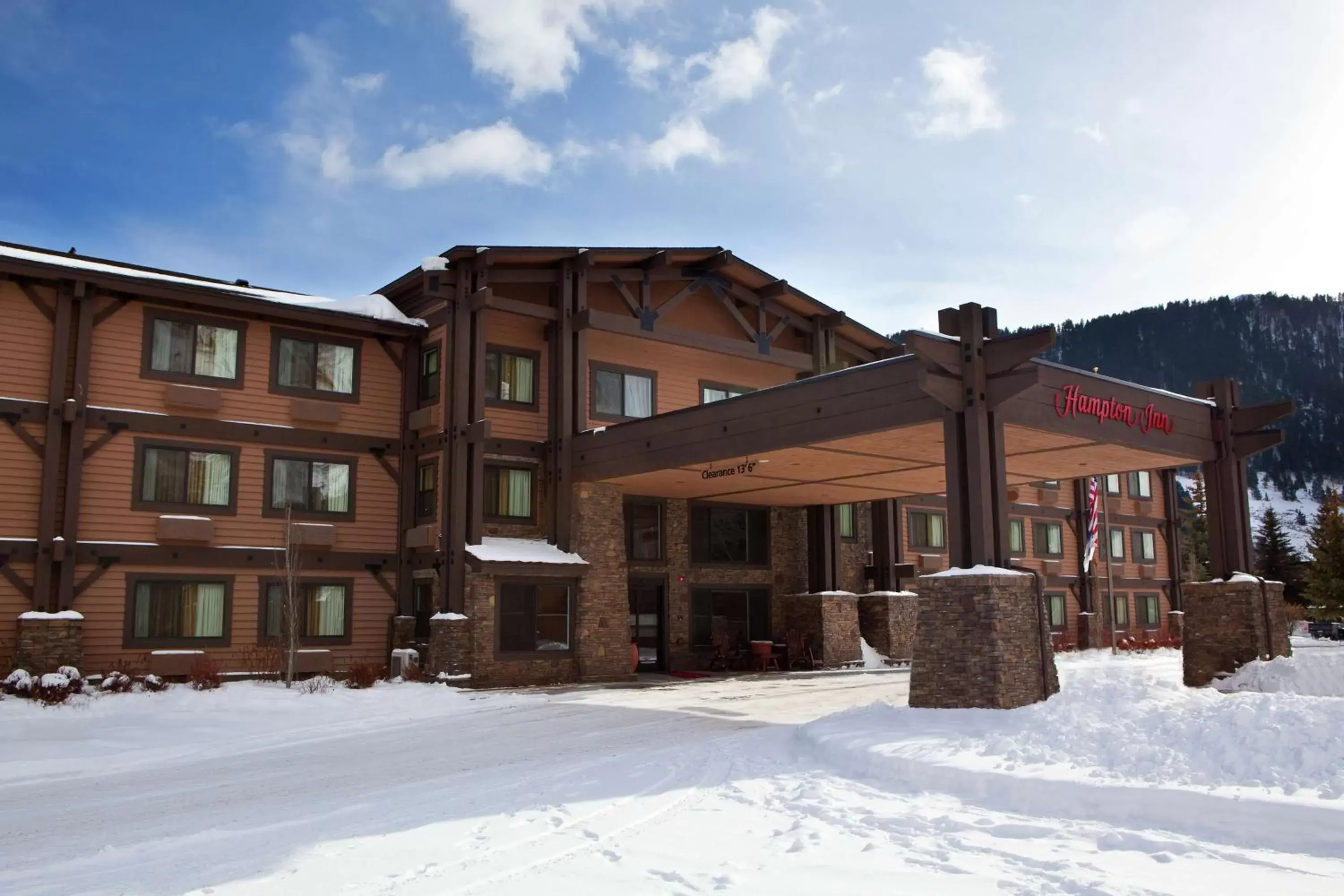 Property building, Winter in Hampton Inn Jackson Hole