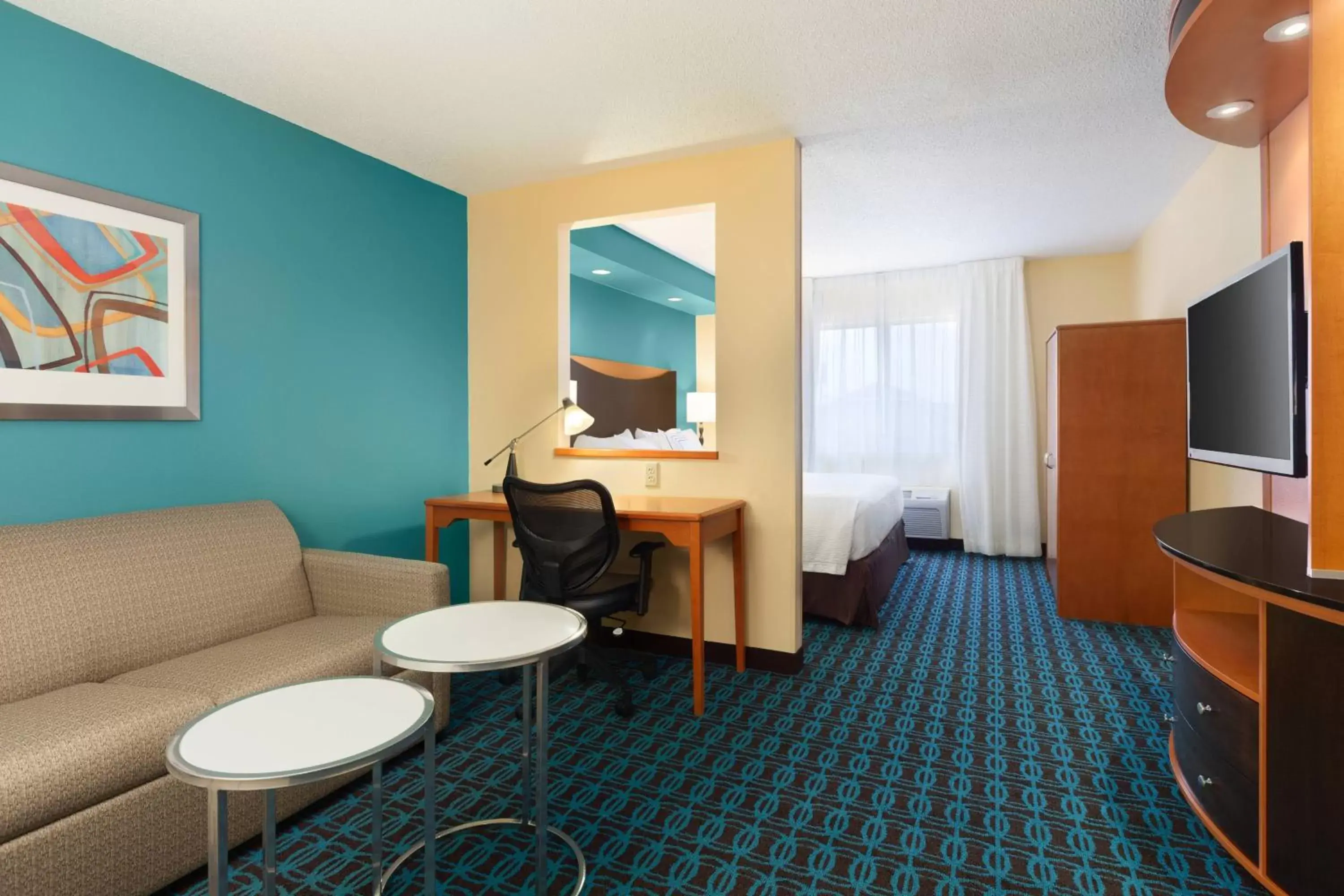 Living room, Seating Area in Fairfield Inn & Suites Omaha East/Council Bluffs, IA