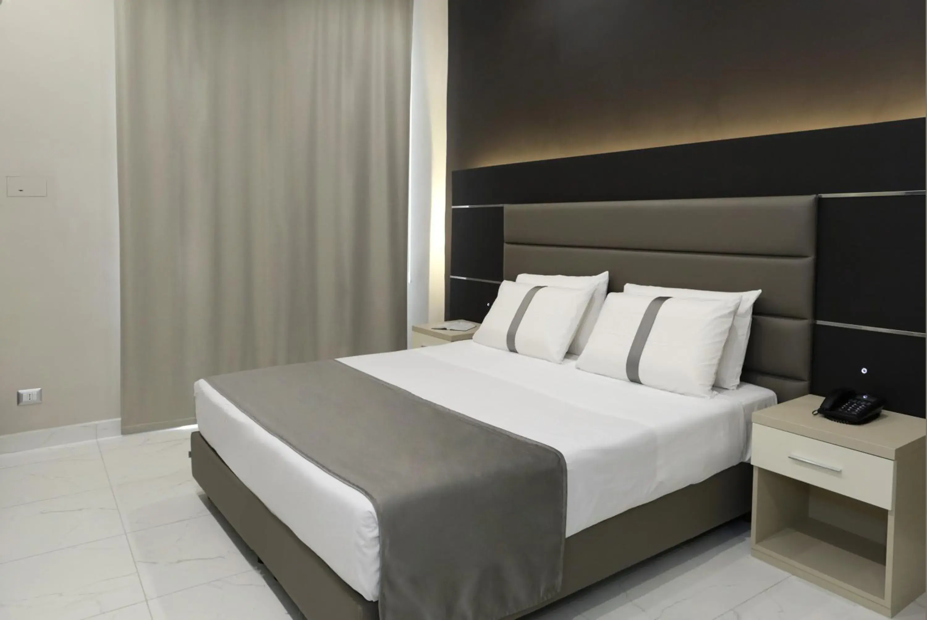 Bed in Hotel Vergilius Billia