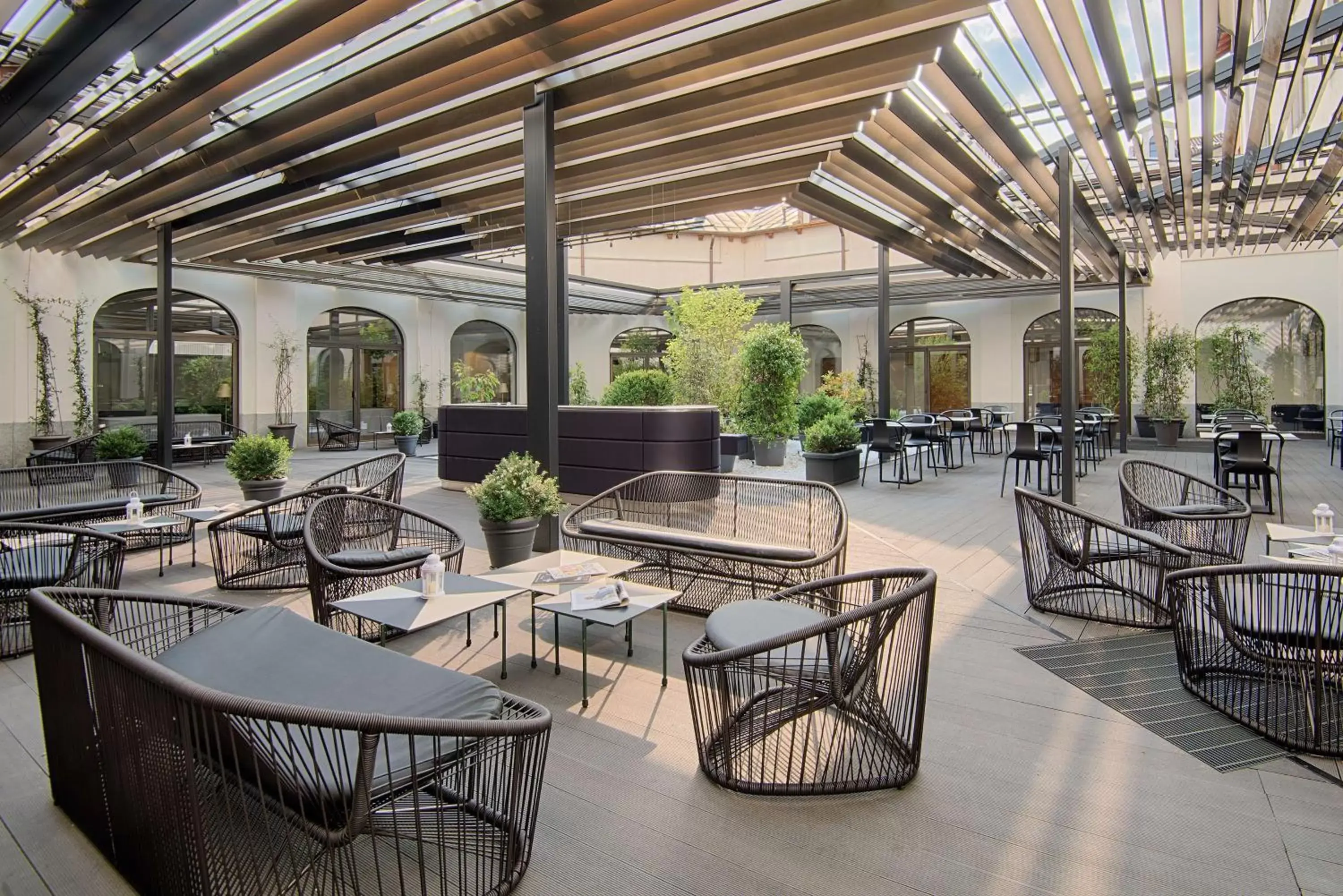 Patio, Restaurant/Places to Eat in NH Collection Torino Santo Stefano