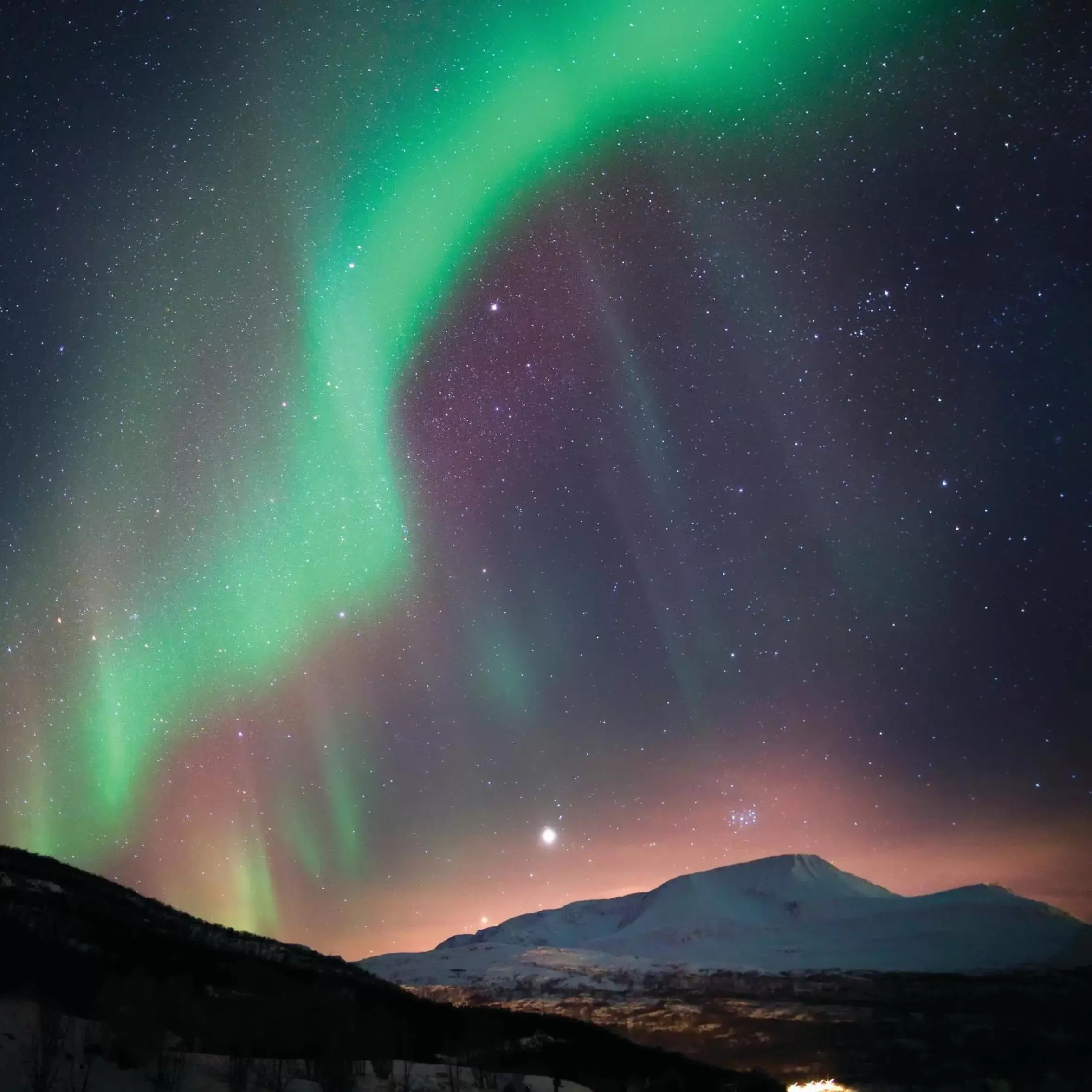 Mountain view in Thon Hotel Polar