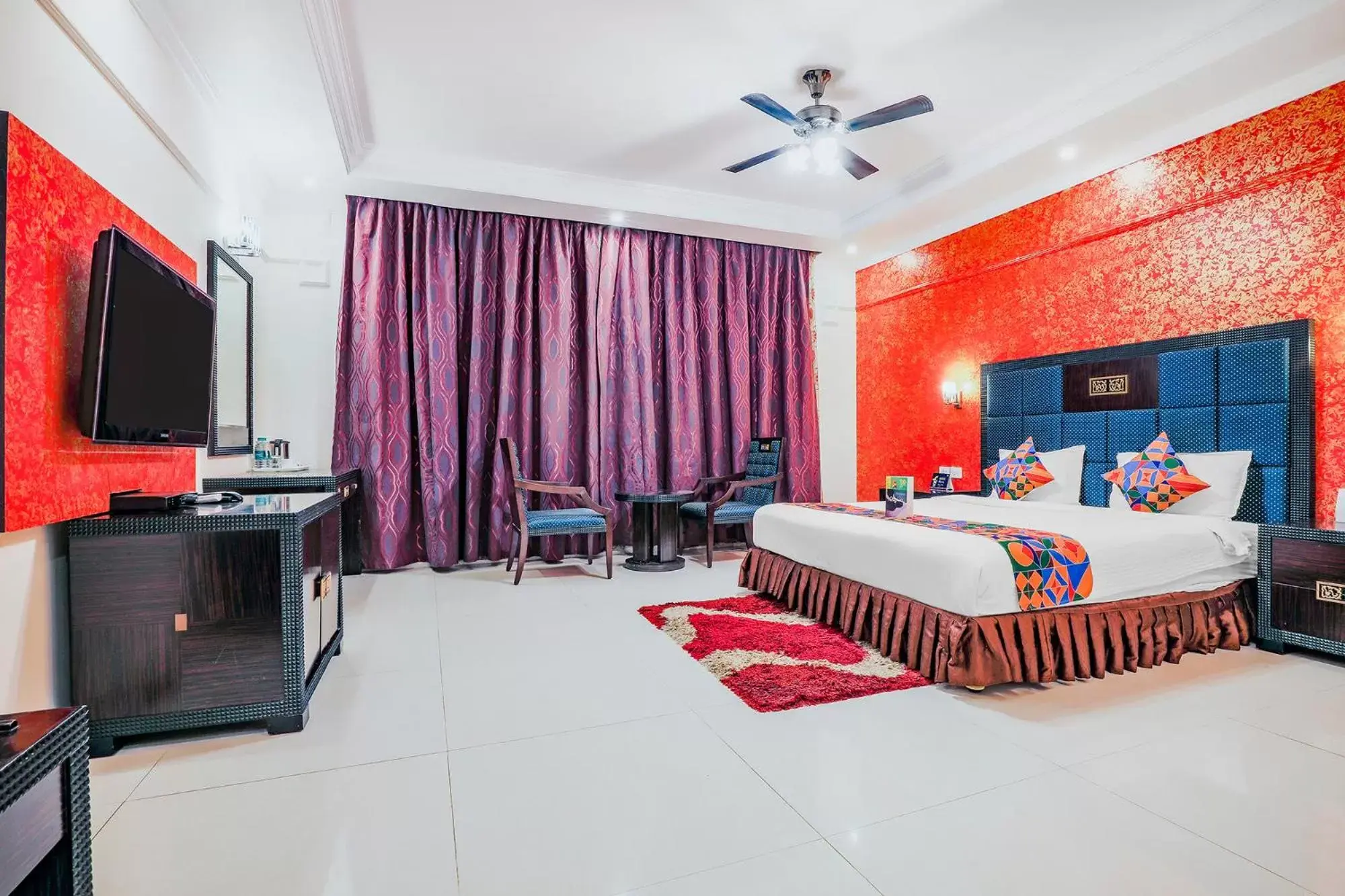 Bedroom in FabHotel Royal Mirage With Pool & GYM, Candolim Beach