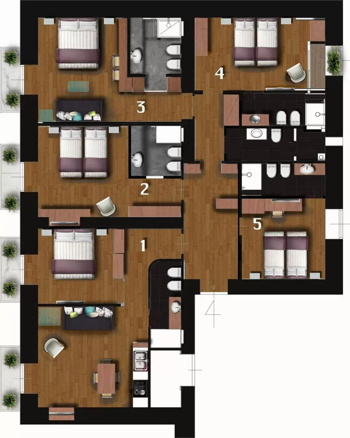 Other, Floor Plan in Duomo Residence