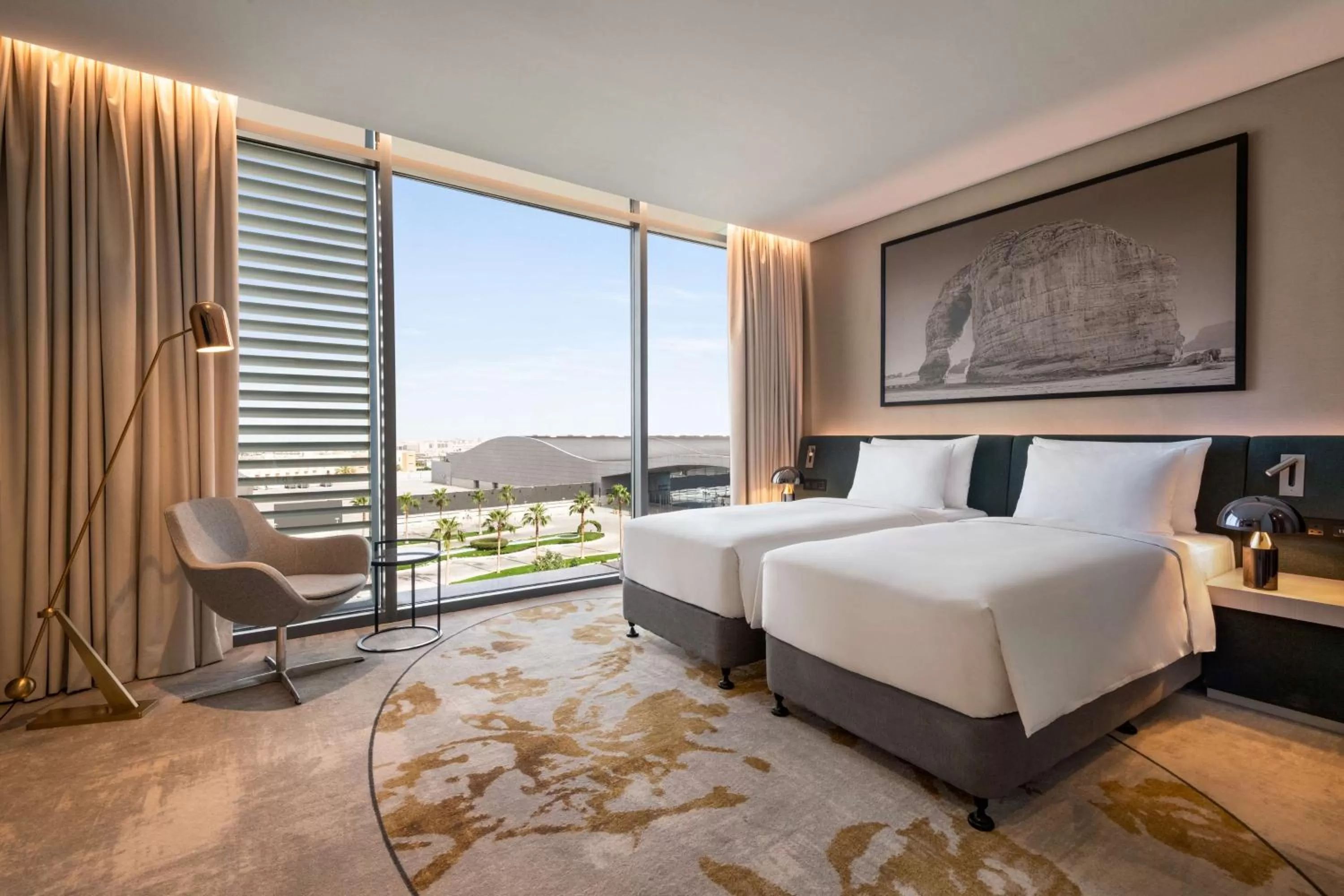 Photo of the whole room, Bed in Radisson Blu Hotel Riyadh Convention and Exhibition Center