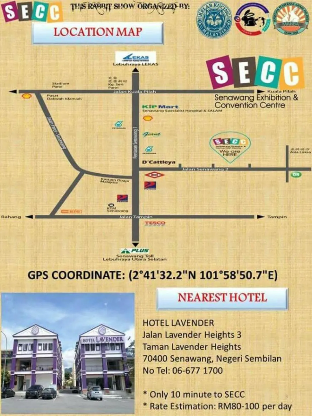 Floor plan in Hotel Lavender Senawang