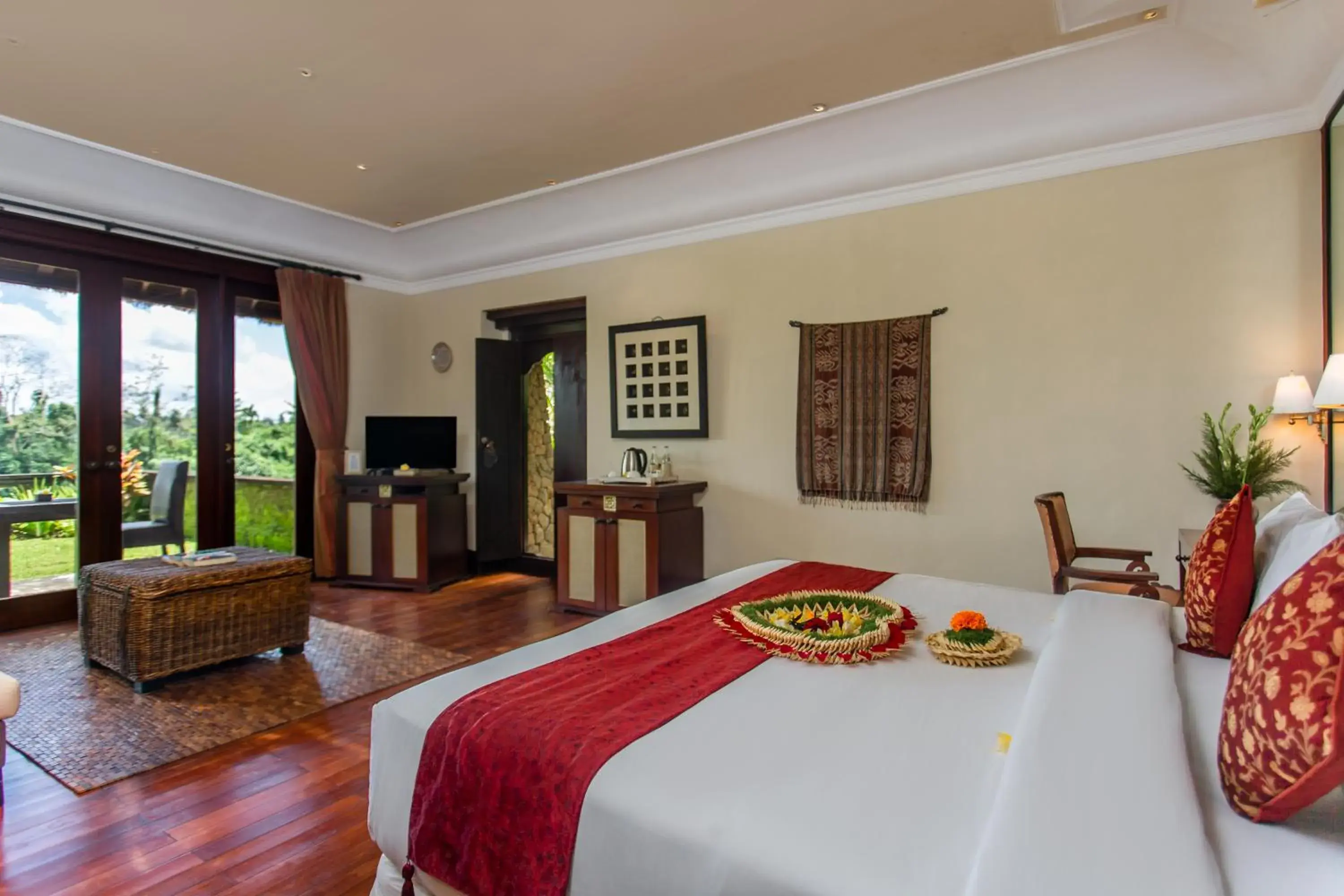 Bed in Anhera Suite Ubud