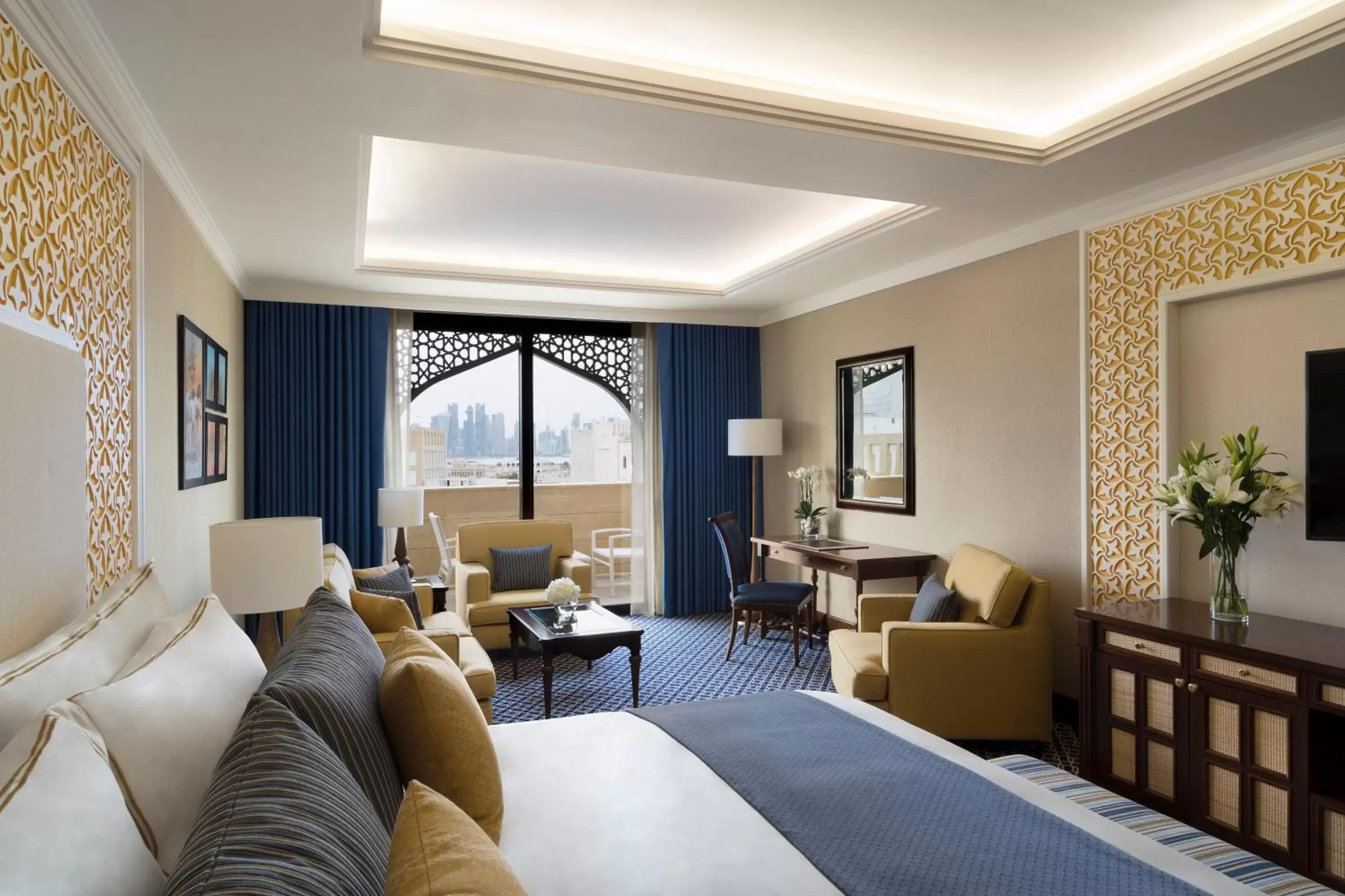 Living room in Al Najada Doha Hotel by Tivoli