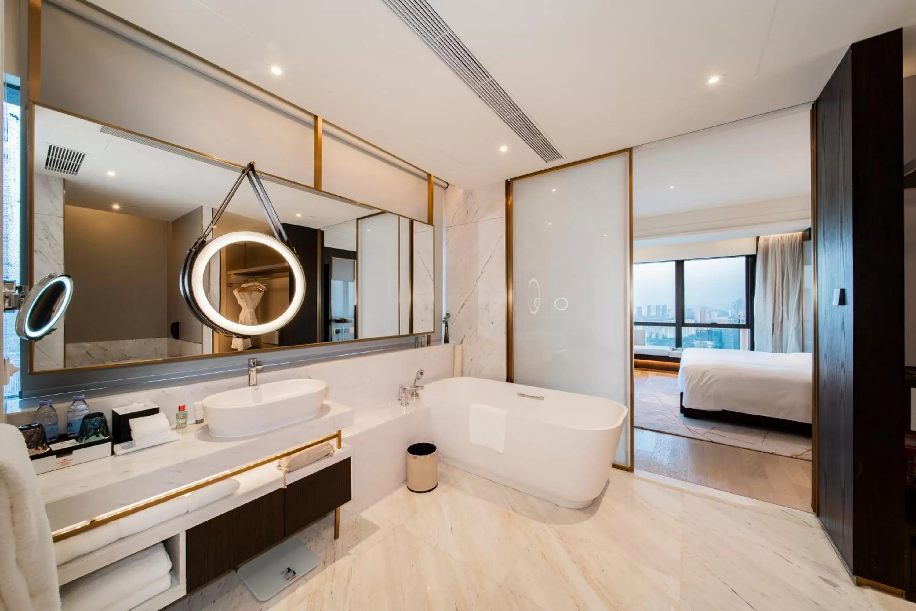 Bathroom in Crowne Plaza Shenzhen Nanshan, an IHG Hotel