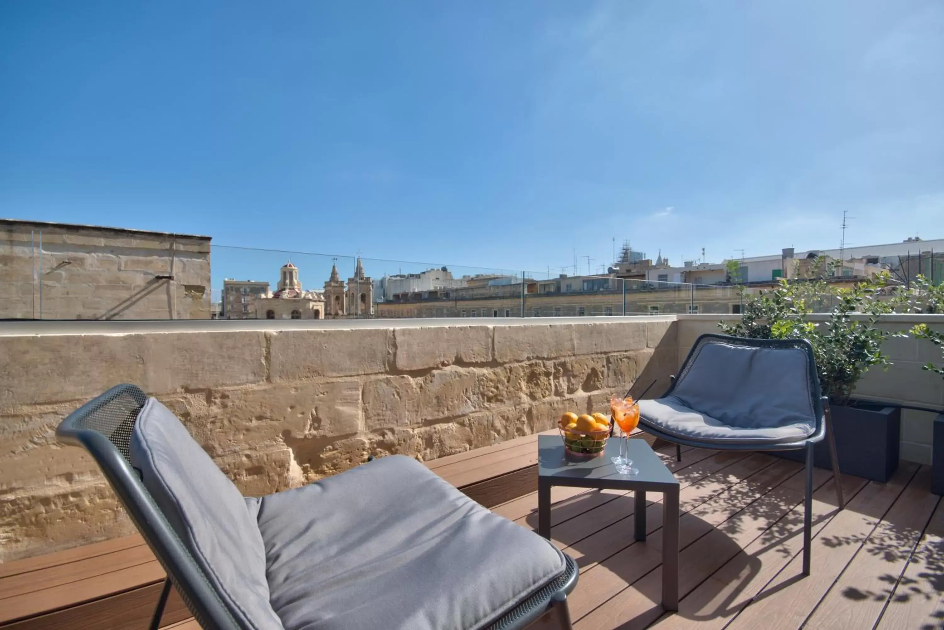 Balcony/Terrace in La Falconeria Hotel