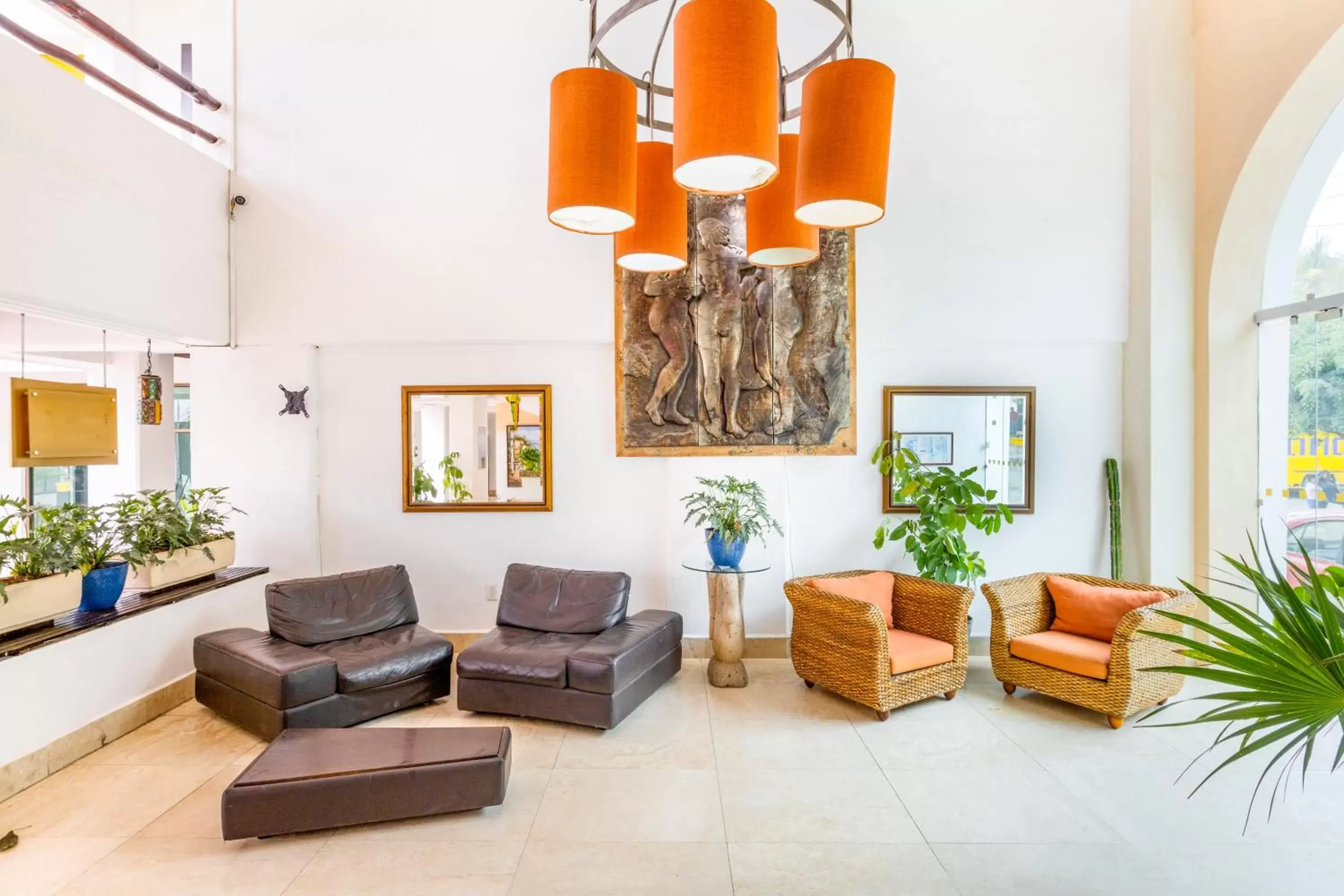 Living room, Lobby/Reception in Hotel Pueblito Vallarta
