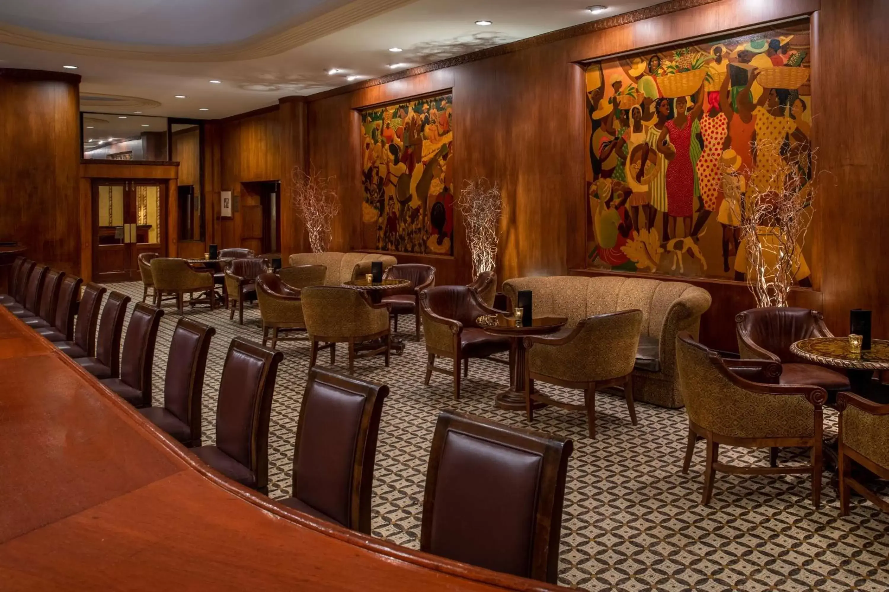 Lounge or bar, Lounge/Bar in The Roosevelt Hotel New Orleans - Waldorf Astoria Hotels & Resorts