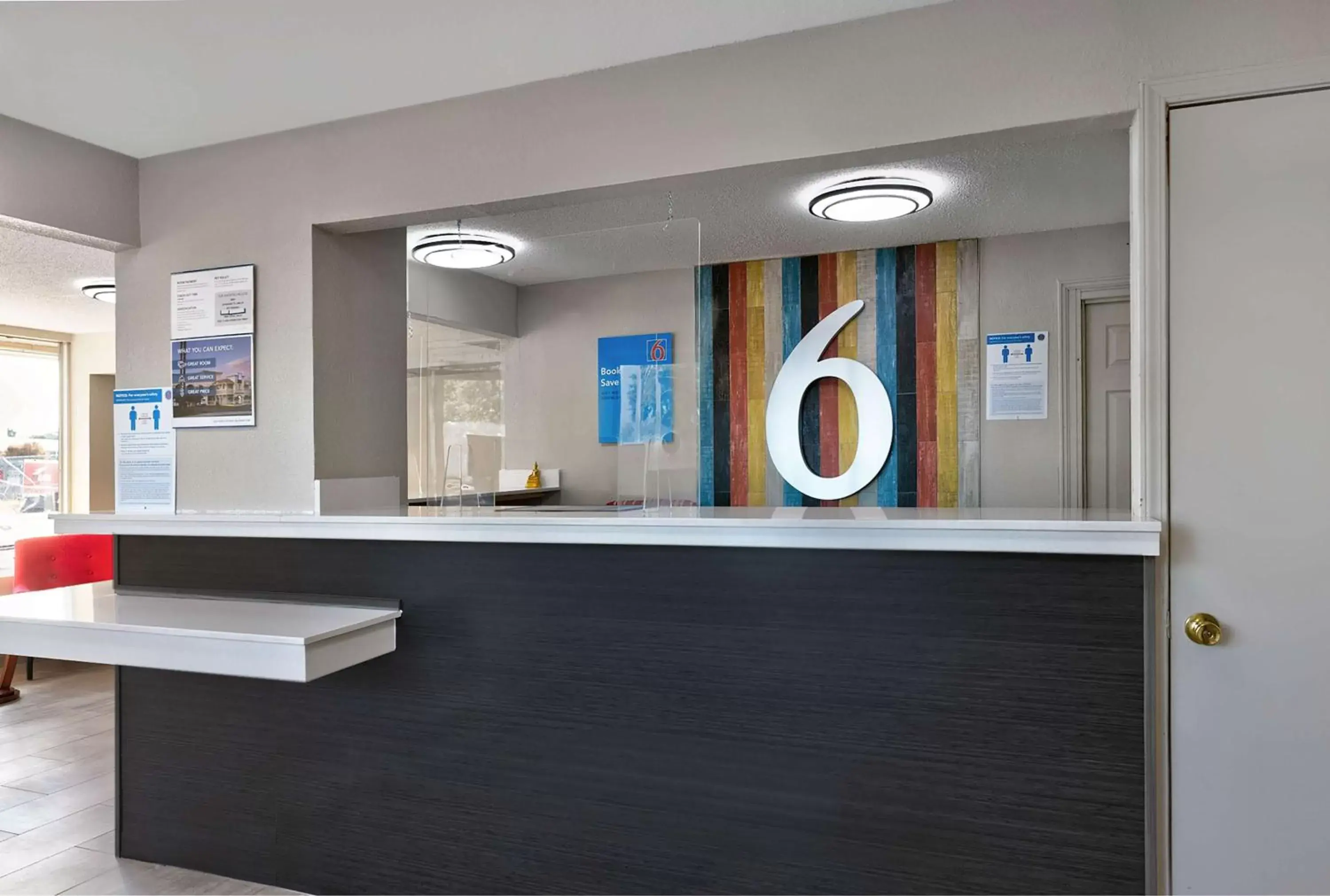 Lobby or reception in Motel 6 McDonough, GA Lobby or reception in Motel 6 McDonough, GA