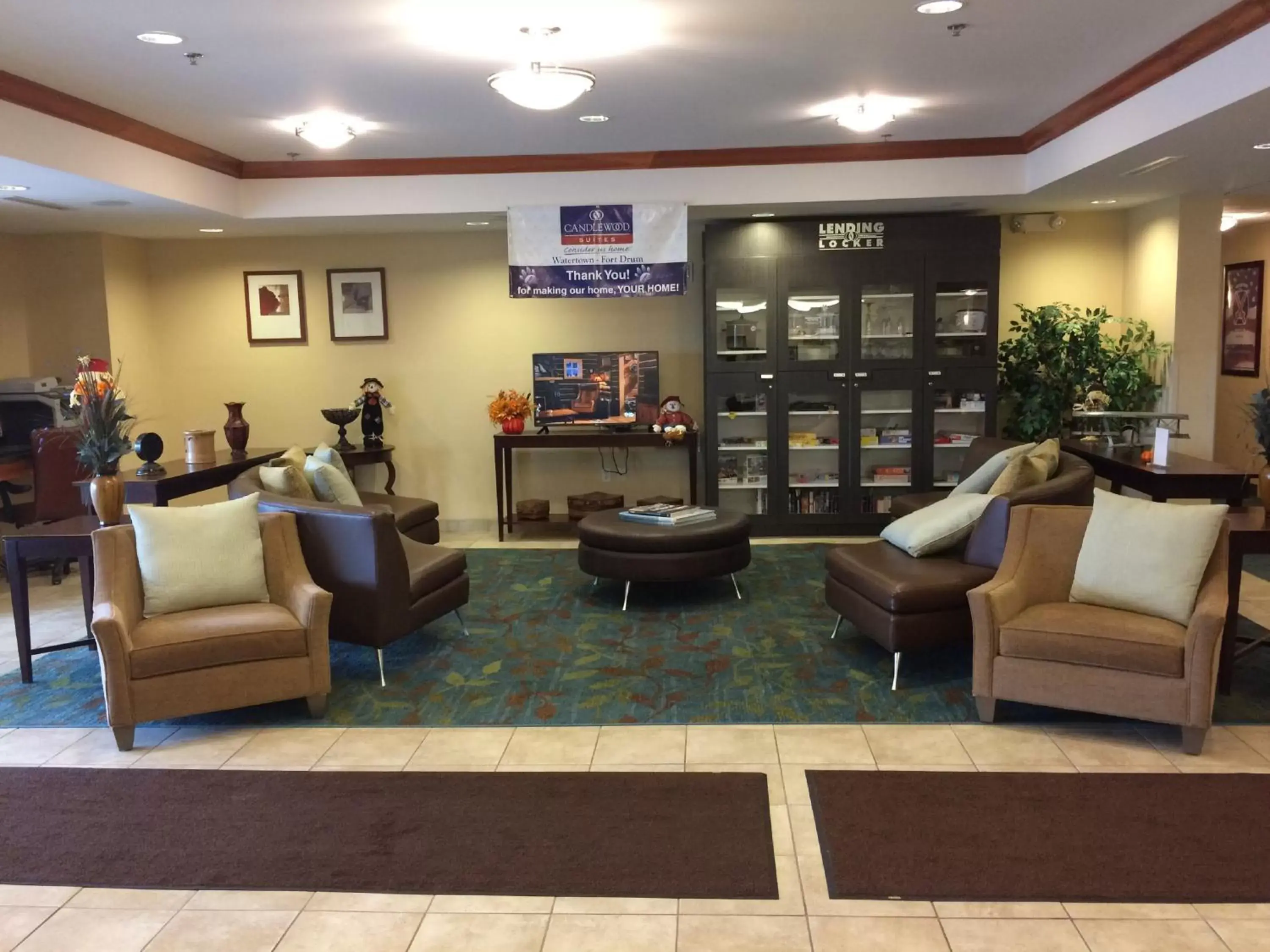 Lobby or reception in Candlewood Suites Watertown Fort Drum, an IHG Hotel