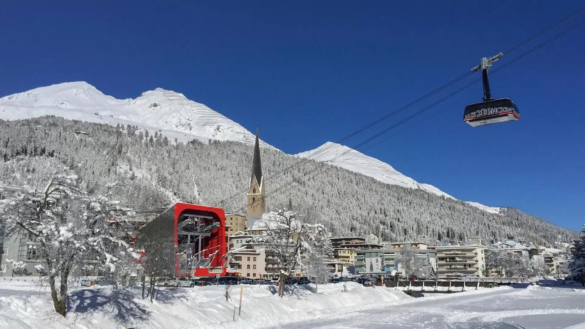 Natural landscape, Winter in Madrisa Lodge