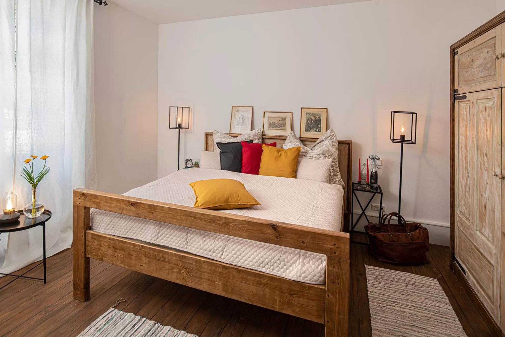 Bedroom, Bed in Boardinghouse alte Spinnerei