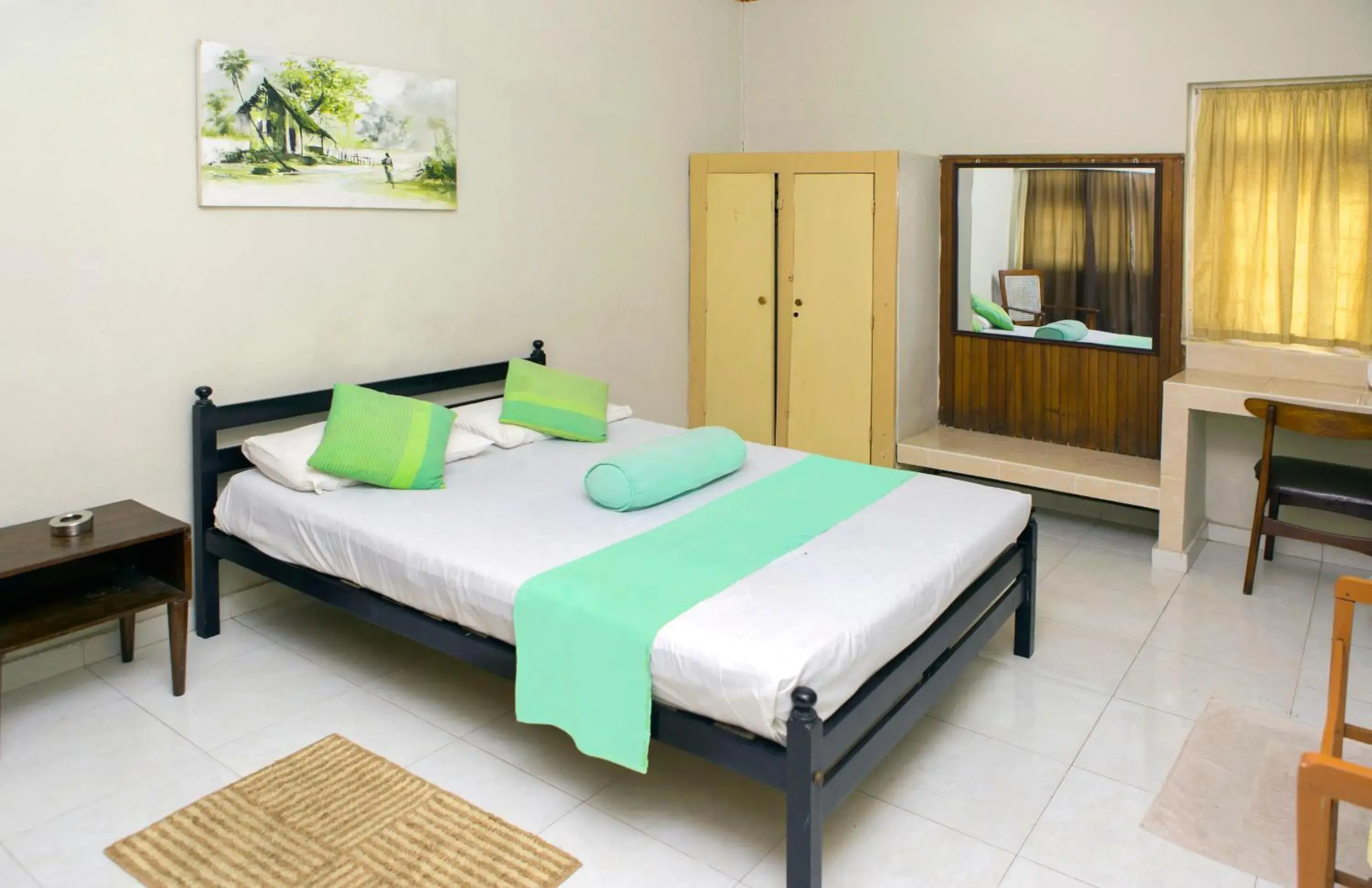 Bed in Ranveli Beach Resort