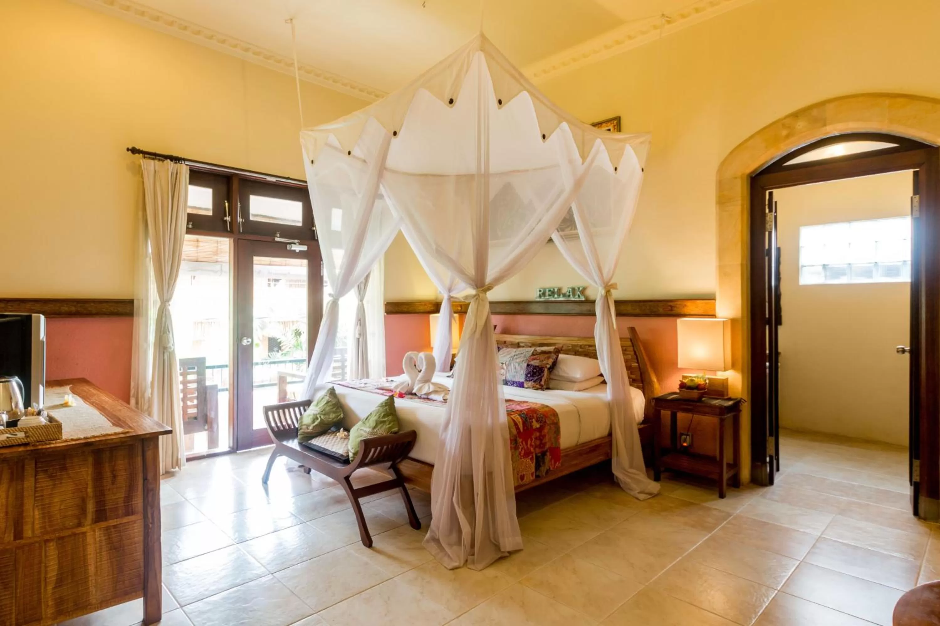 Bedroom, Bed in Ubud Aura Retreat