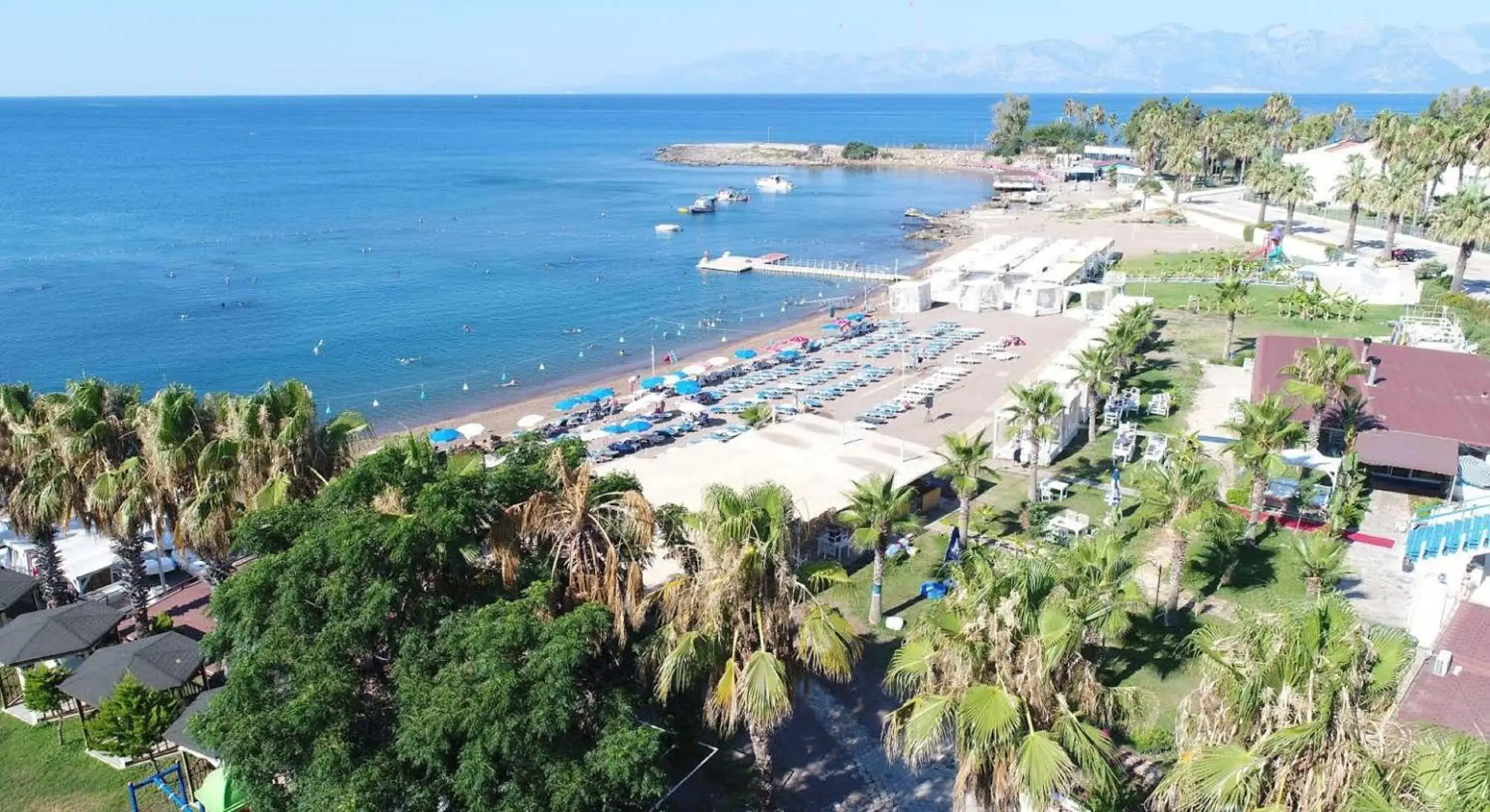 Beach, Bird's-eye View in Tourist Hotel