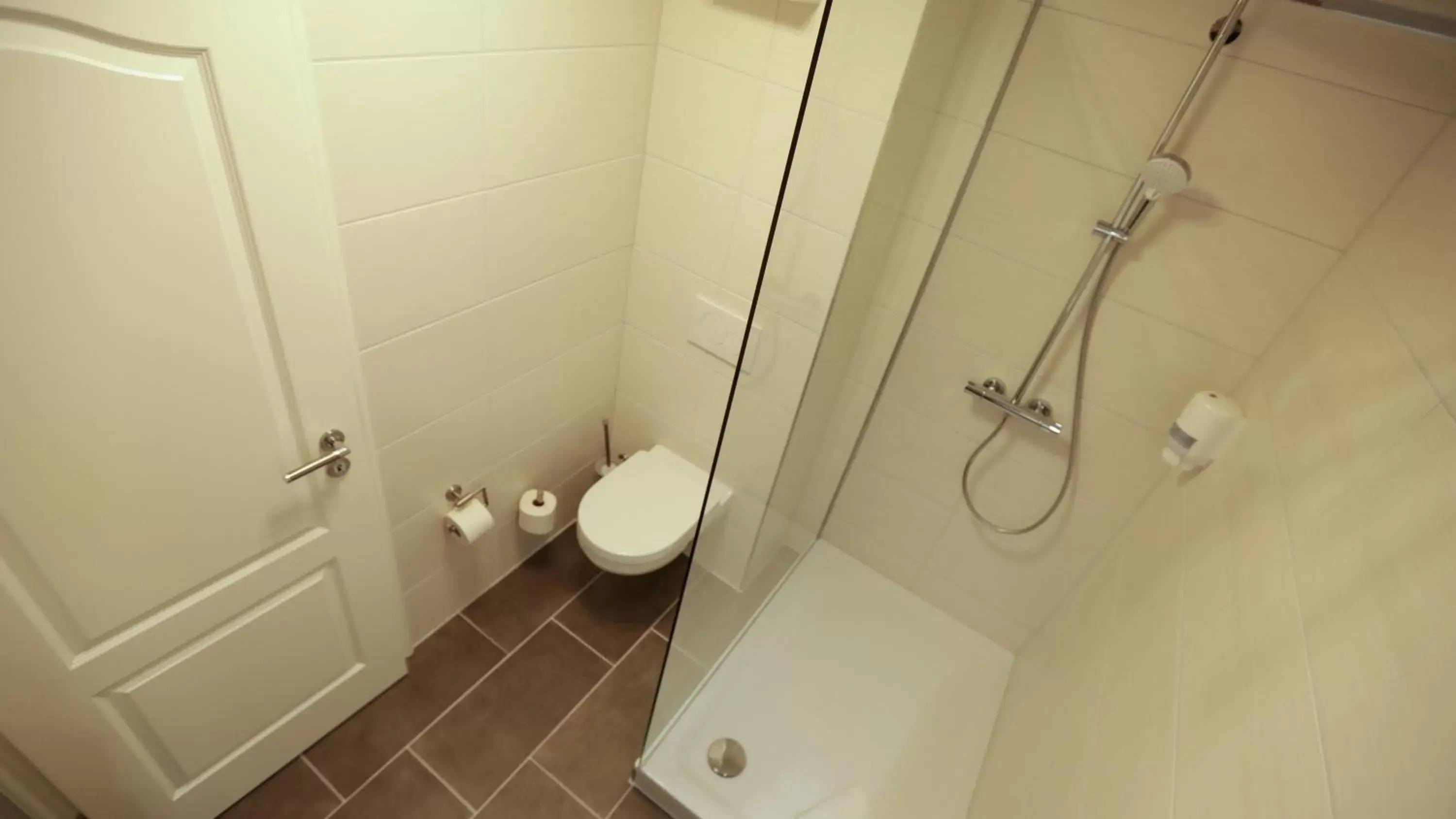 Shower, Bathroom in Hotel Waldhalle