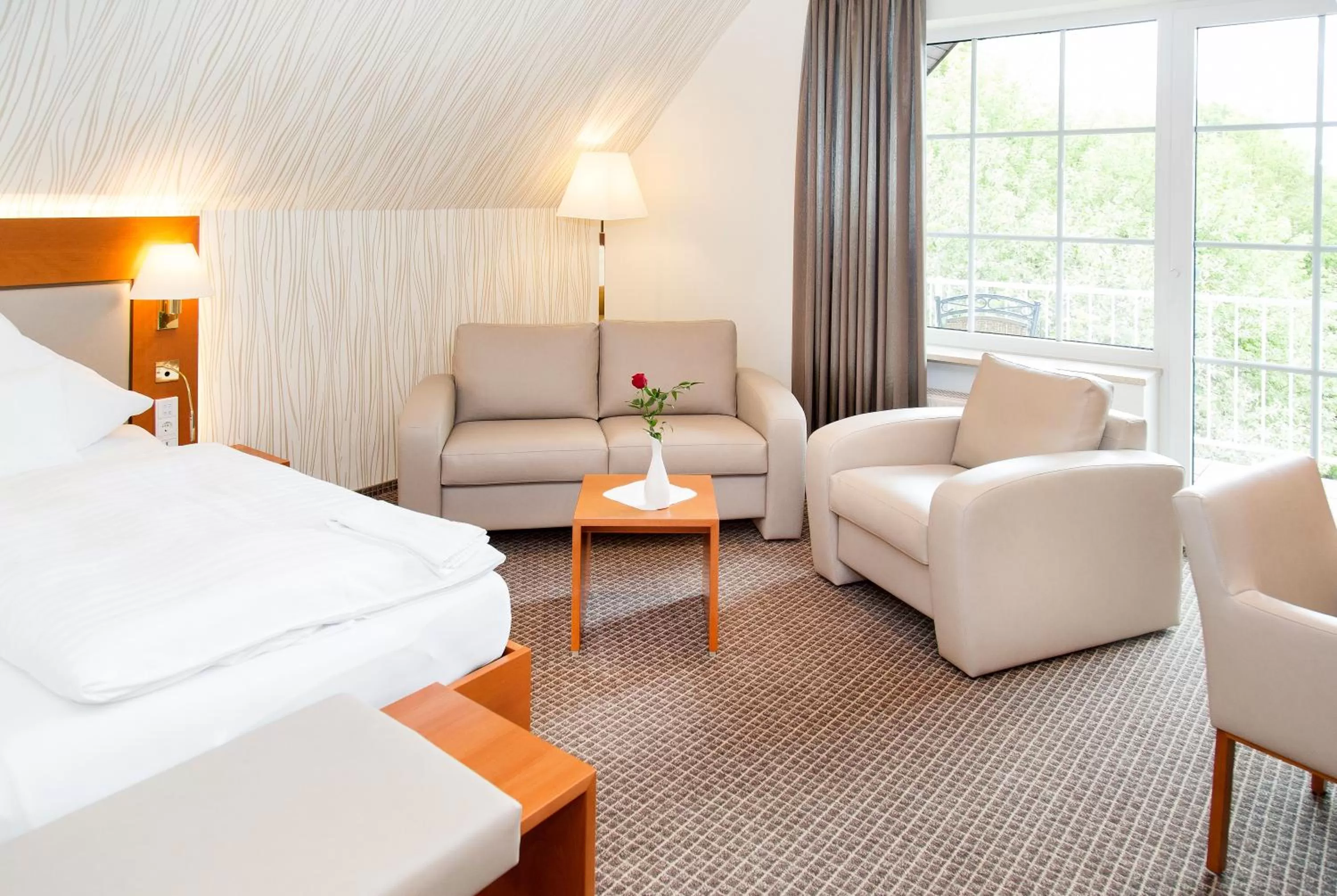 Photo of the whole room, Bed in Ringhotel Teutoburger Wald