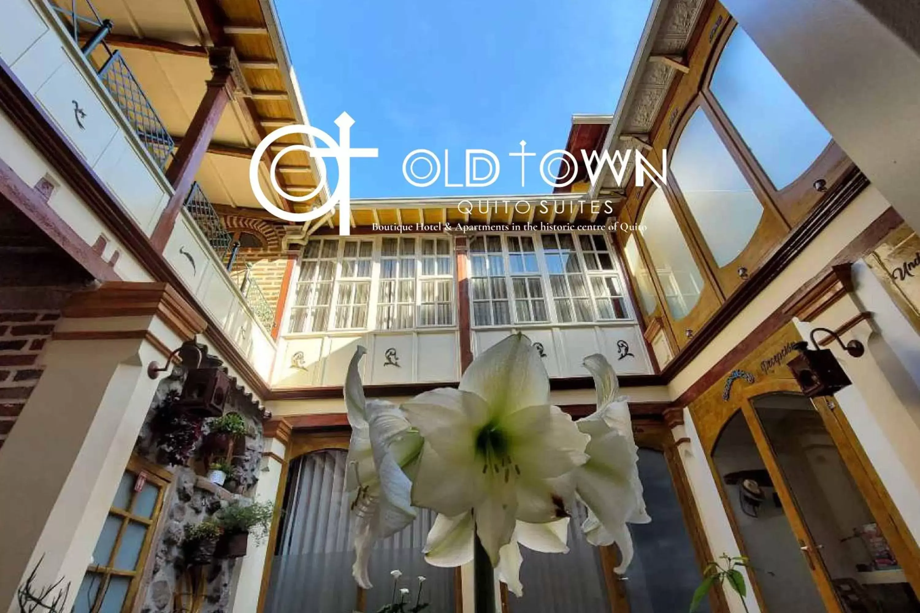 Inner courtyard view in Old Town Quito Suites, Apartments & Boutique Hotel