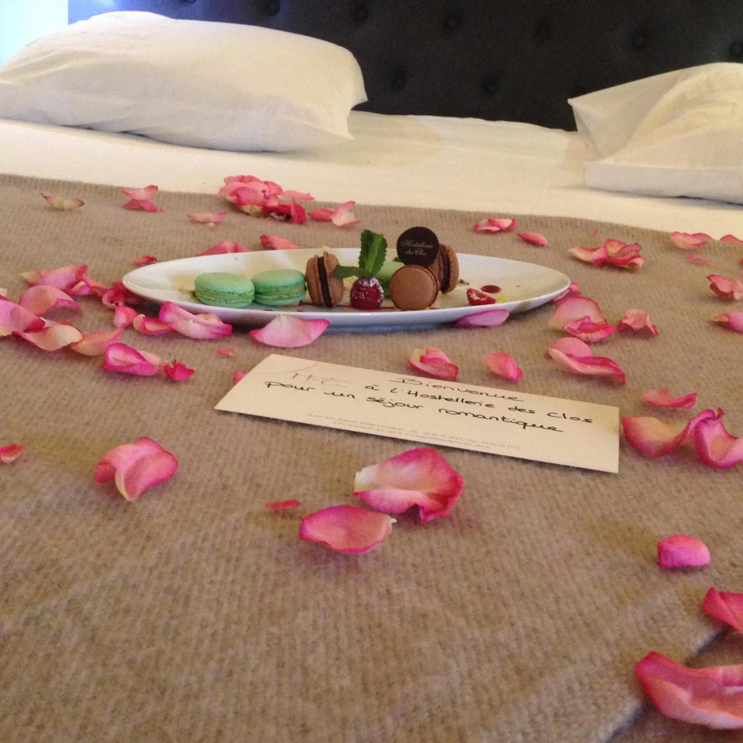 Decorative detail, Bed in Logis Hostellerie des Clos et restaurant Bistrot des grands crus et Maison de la tour Chablis