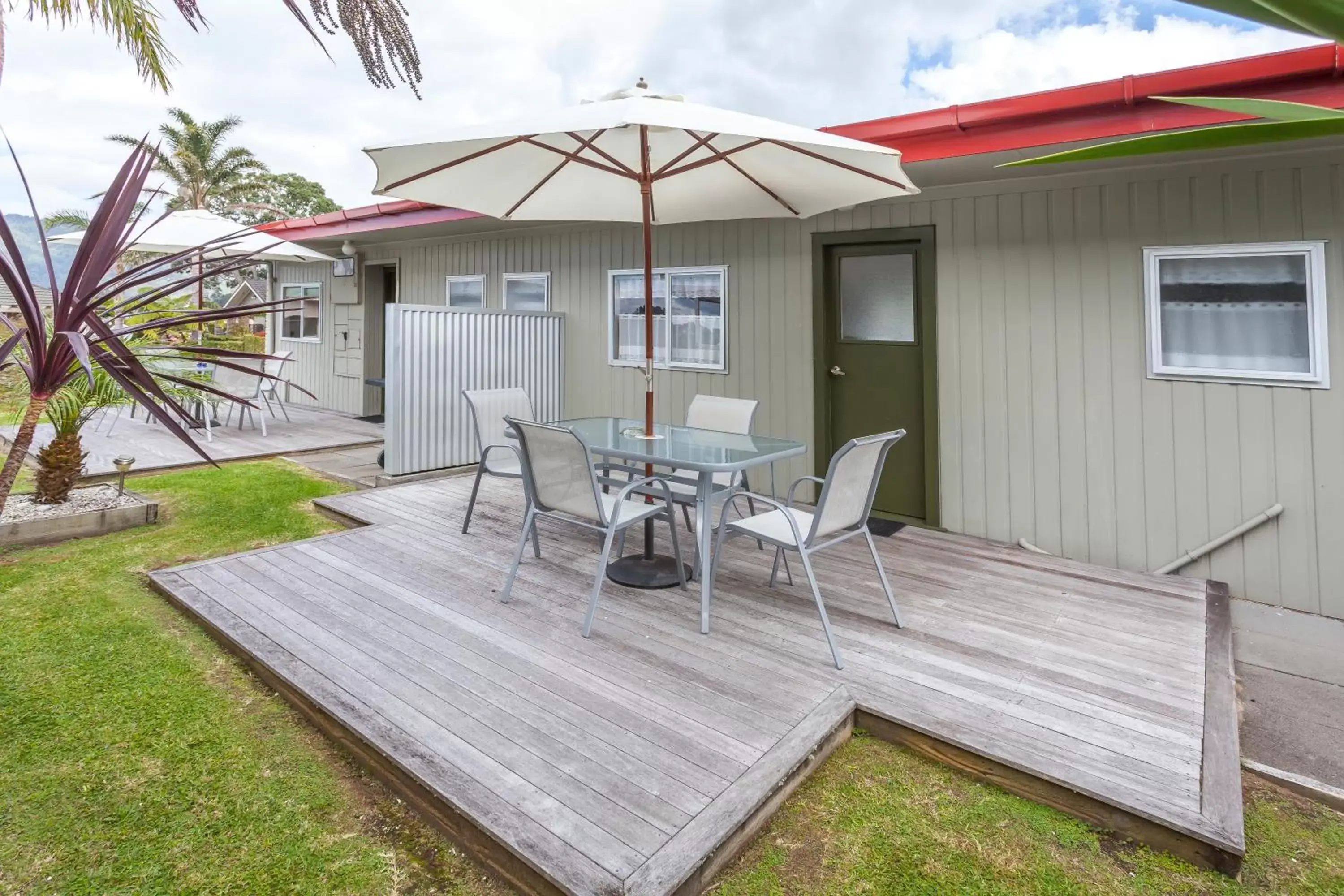 Patio in Tairua Shores Motel