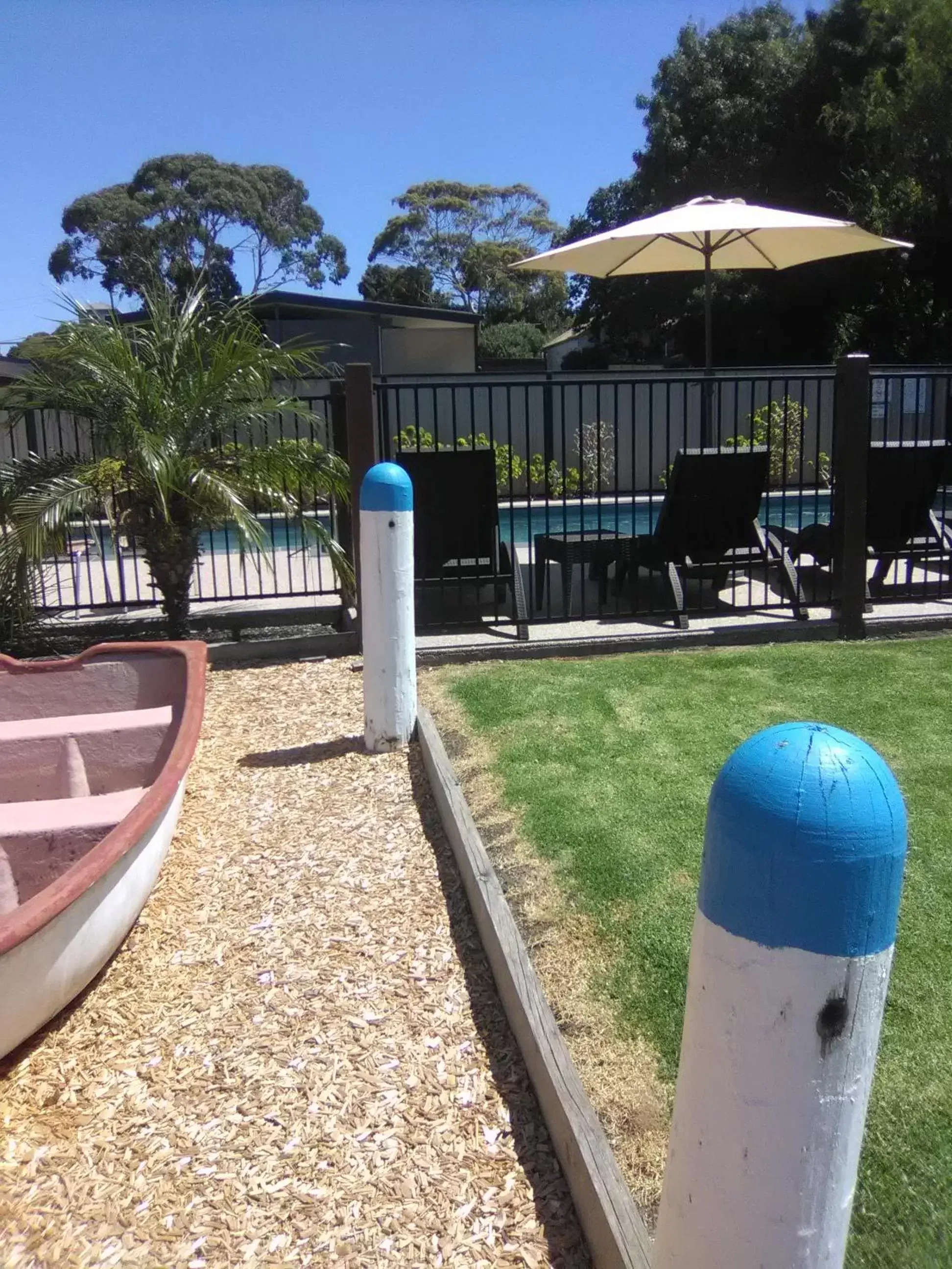 Children play ground in Seahorse Motel Cowes