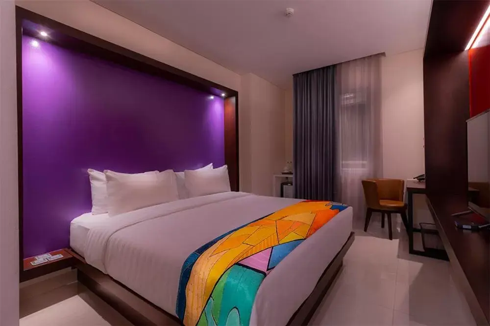 Bed in Grand Picasso Hotel