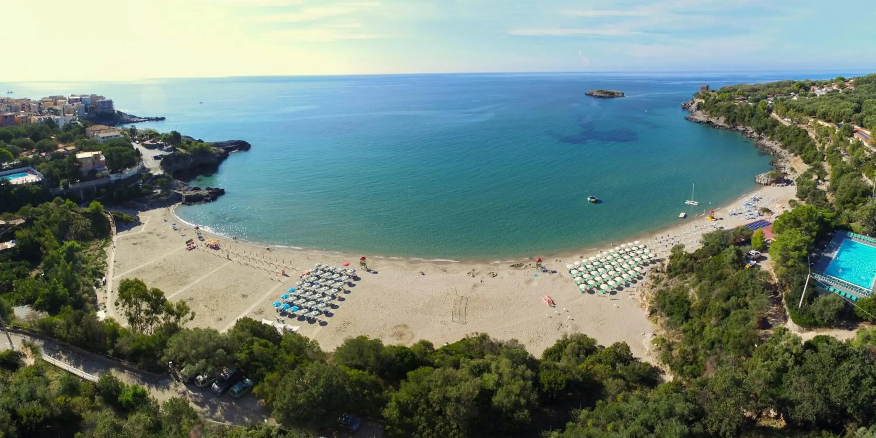 Beach, Bird's-eye View in Hotel Calanca