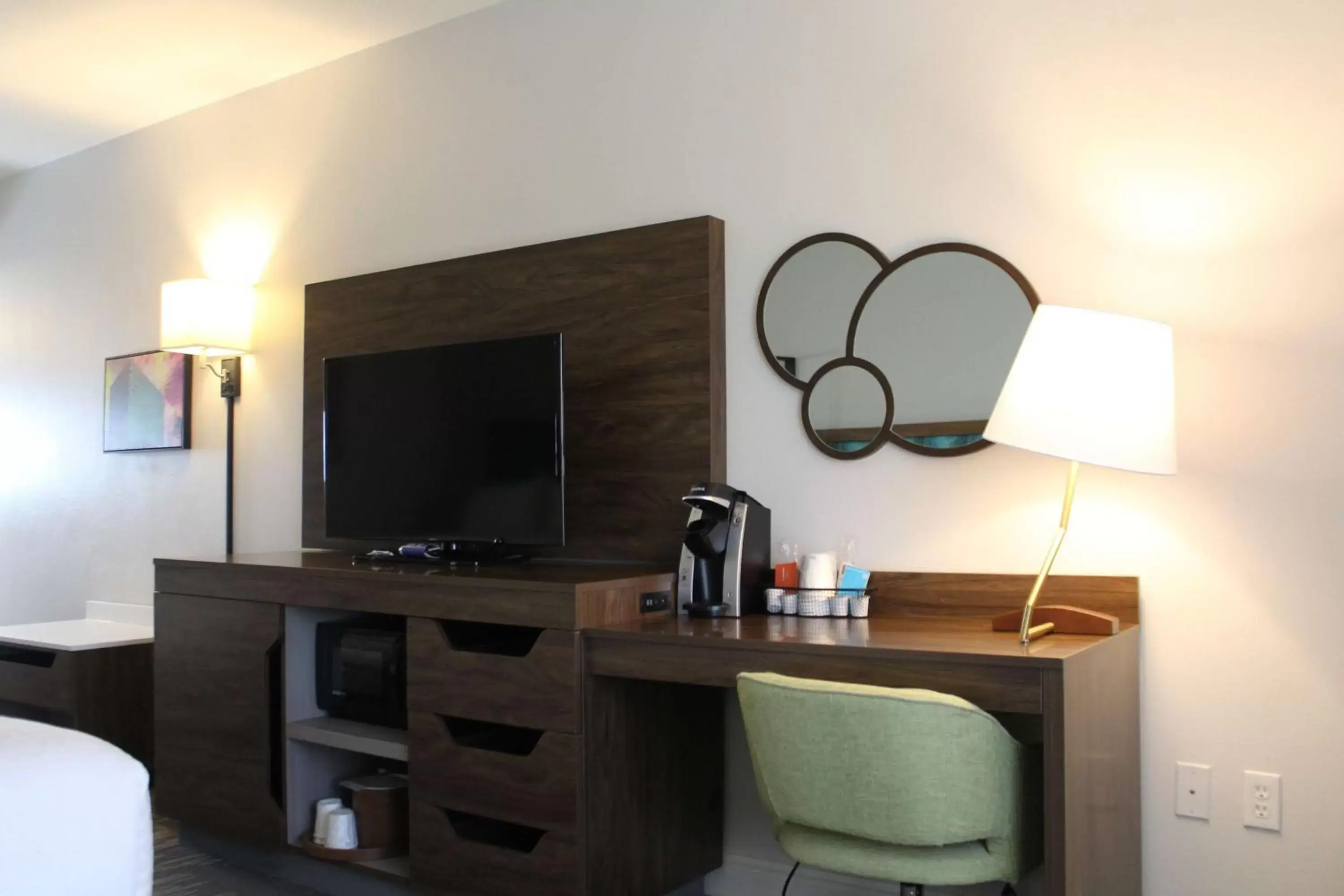 Bedroom, TV/Entertainment Center in Hampton Inn & Suites Sarasota / Bradenton - Airport