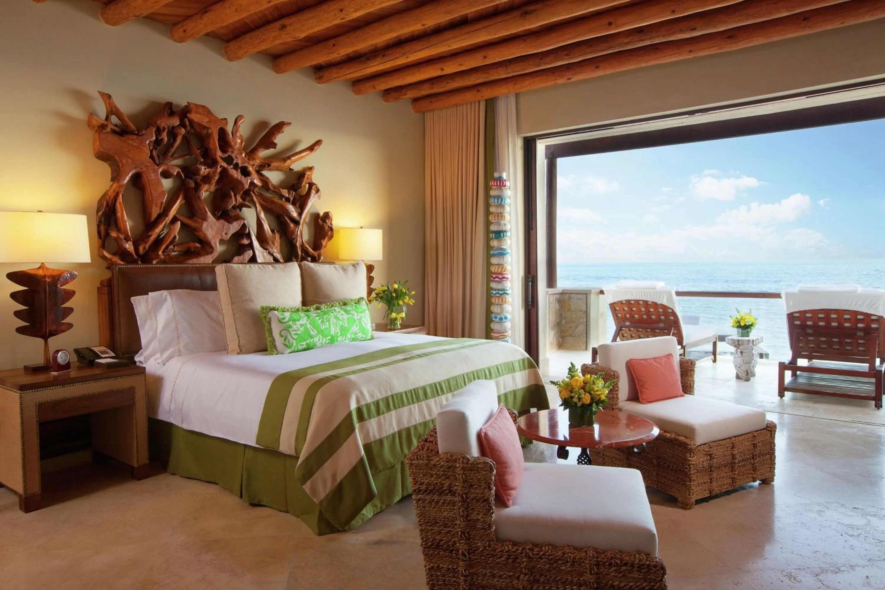 View (from property/room), Bed in Waldorf Astoria Los Cabos Pedregal