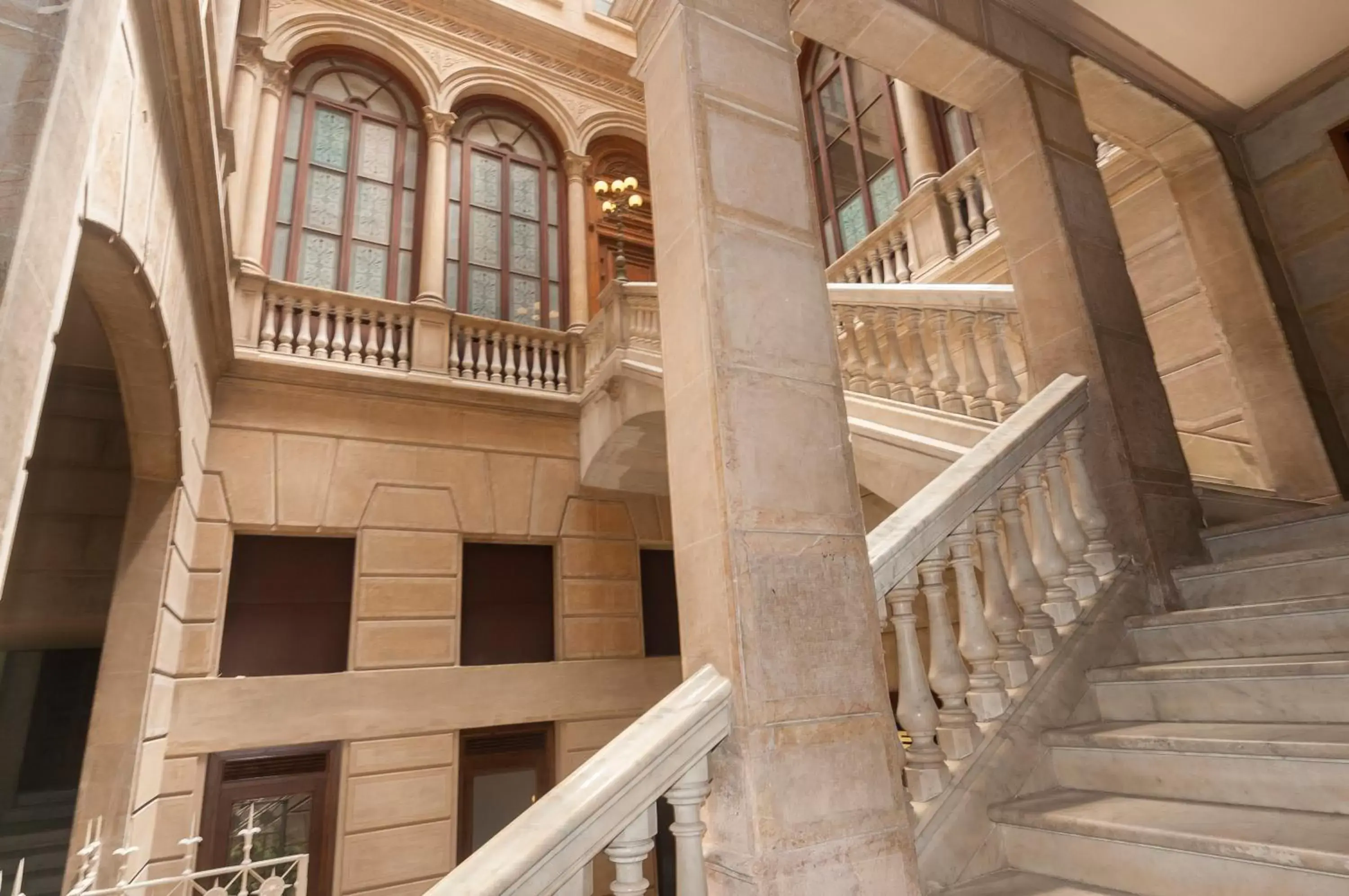 Lobby or reception, Balcony/Terrace in Hotel Lauria