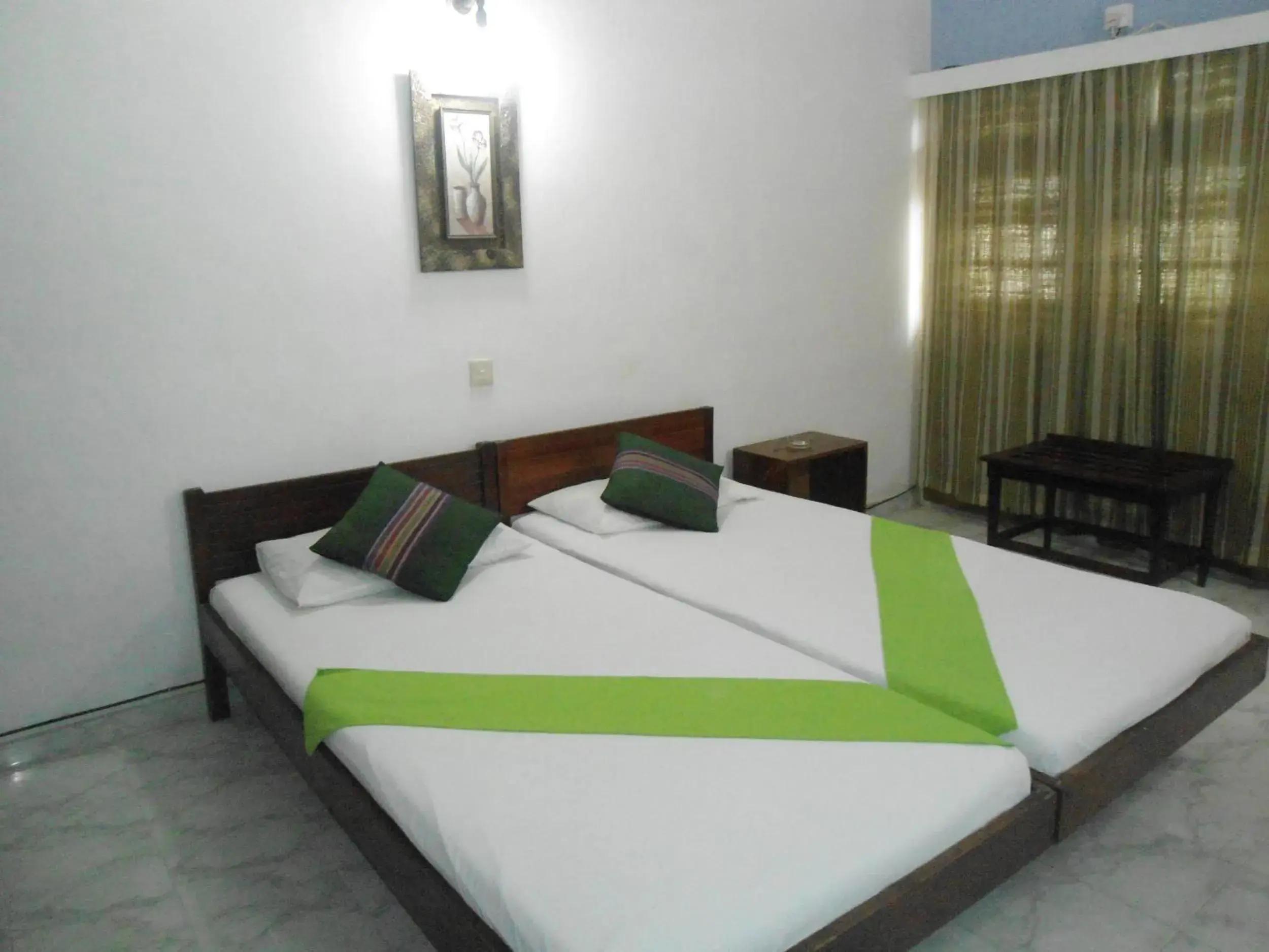 Bed in Ranveli Beach Resort