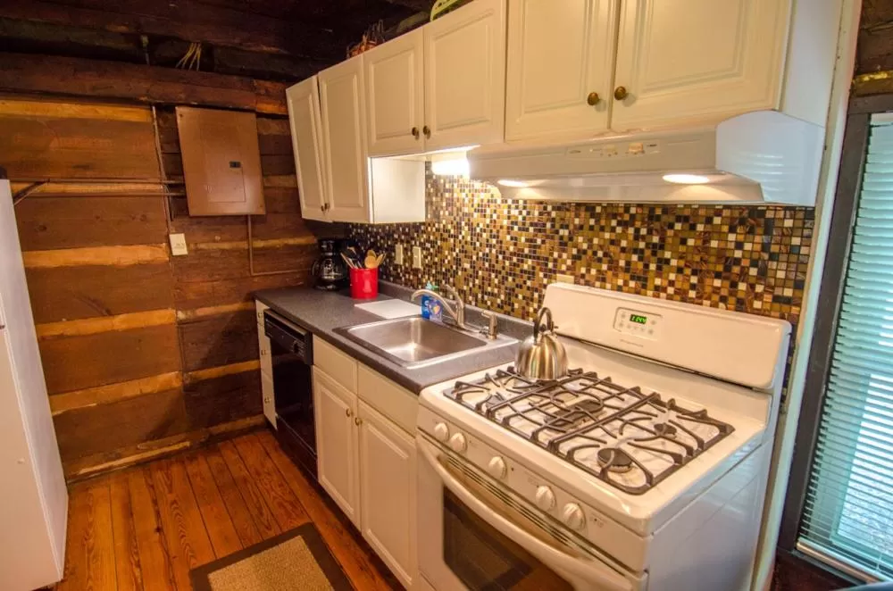 Kitchen or kitchenette in Asheville Cabins of Willow Winds