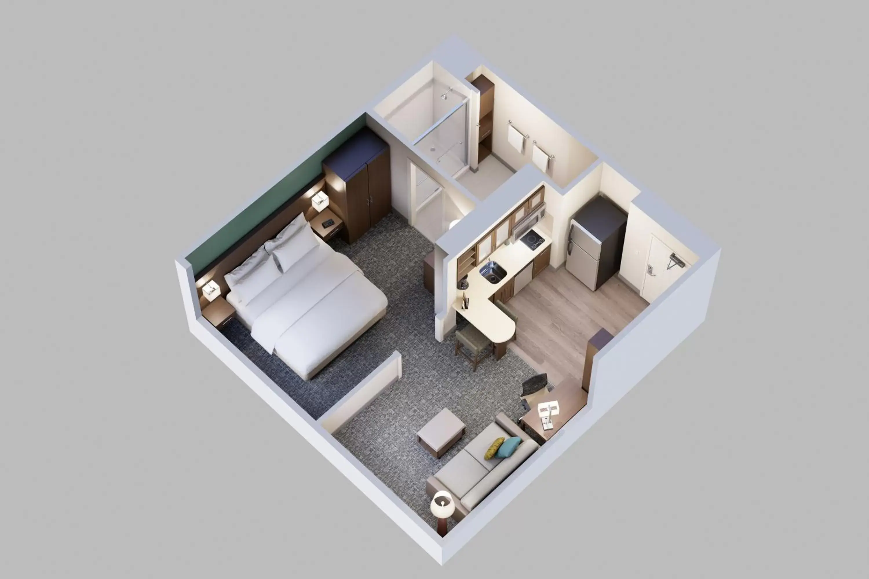 Photo of the whole room, Floor Plan in Staybridge Suites - Wisconsin Dells - Lake Delton, an IHG Hotel