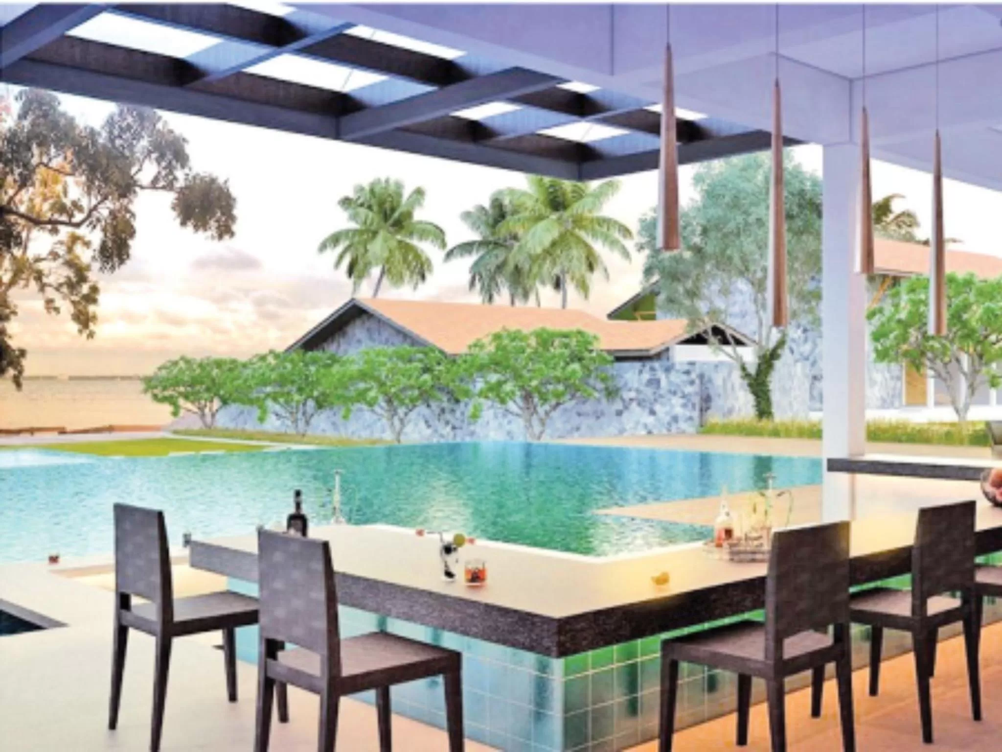 Swimming pool in Regenta Arie Lagoon Negombo