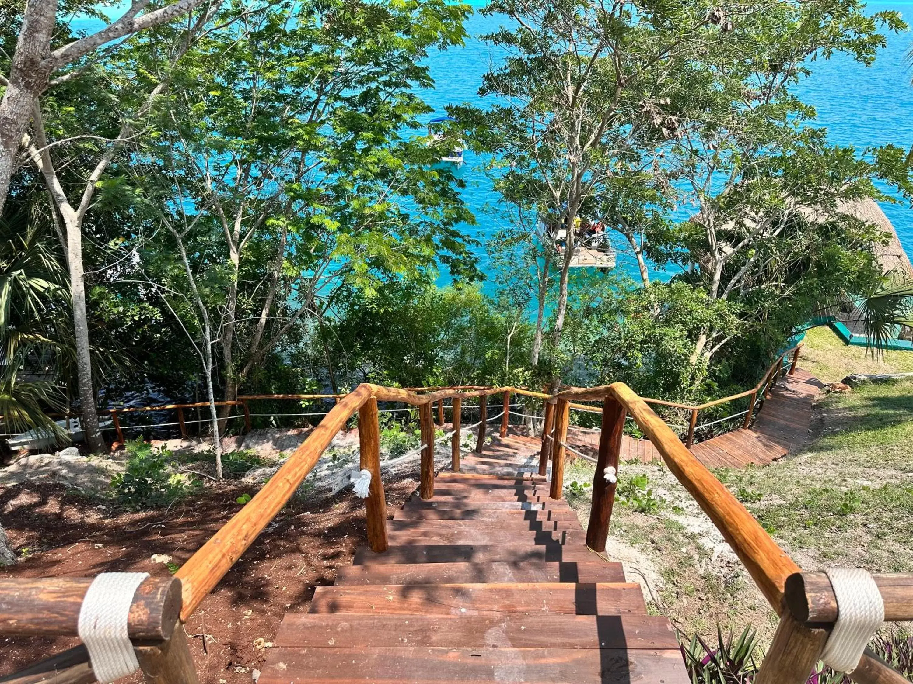 Children's Play Area in bacalar My Love Front Laguna