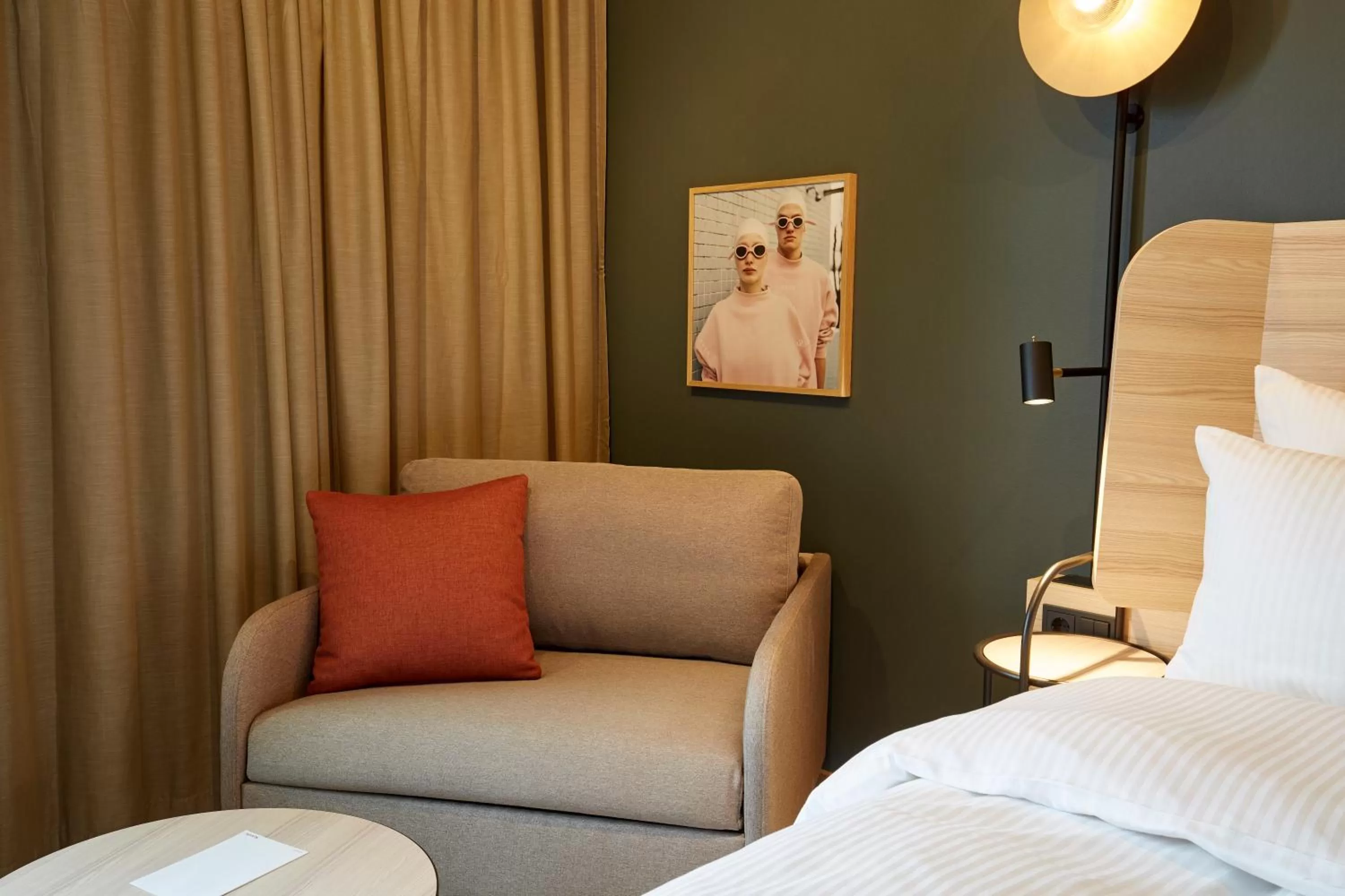 Bedroom, Bed in Scandic Frankfurt Hafenpark