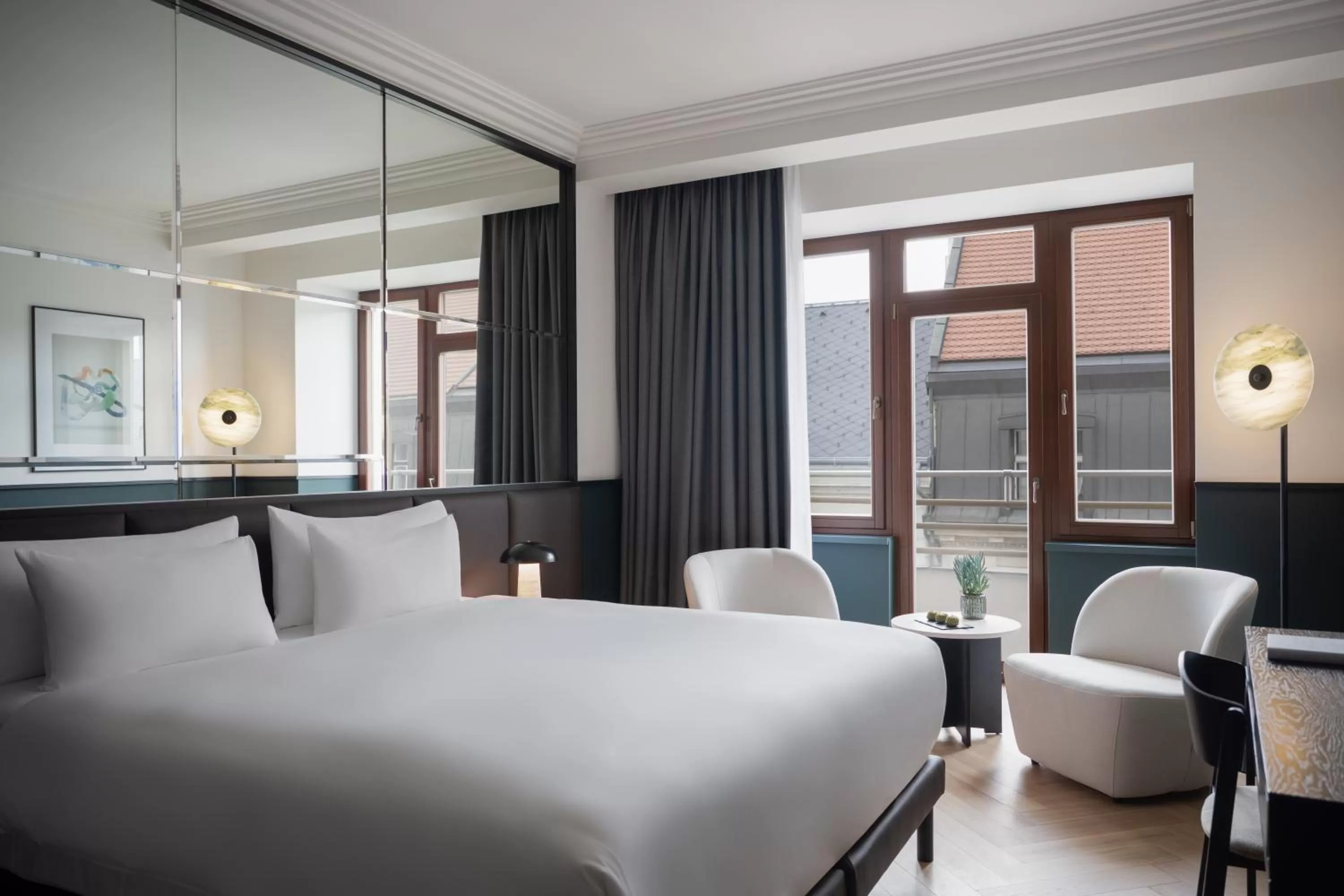 Bedroom, Bed in Almanac X Alcron Prague