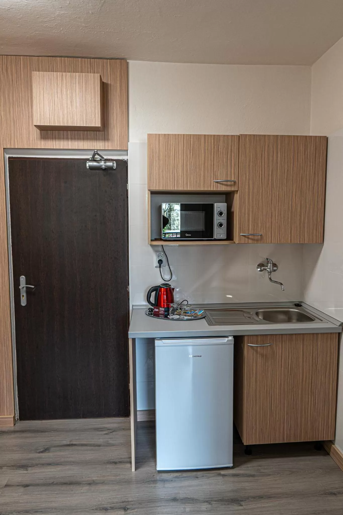 Kitchen or kitchenette in Hotel Garni