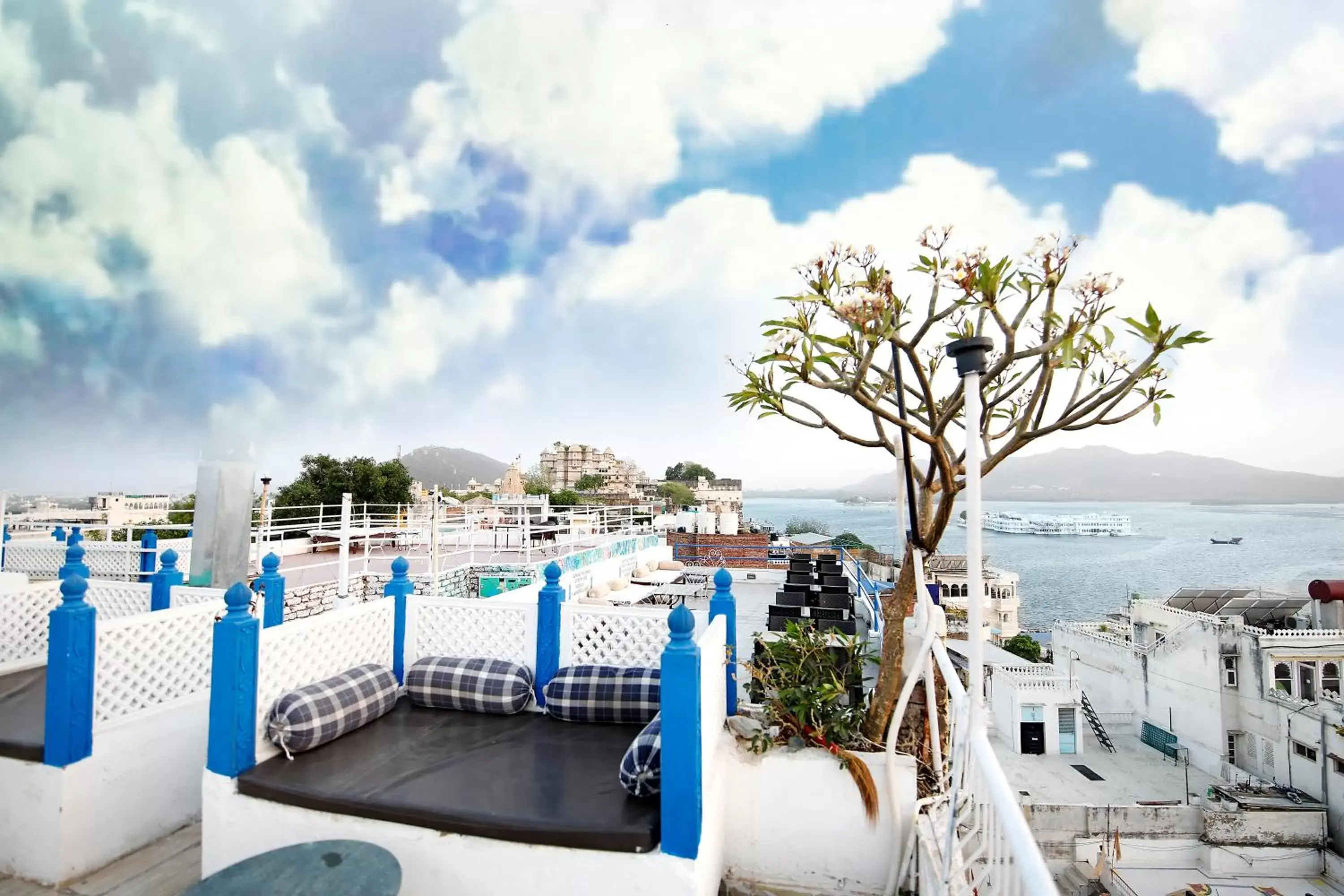 Lake view in The Lake View Hotel- On Lake Pichola Lake view in The Lake View Hotel- On Lake Pichola