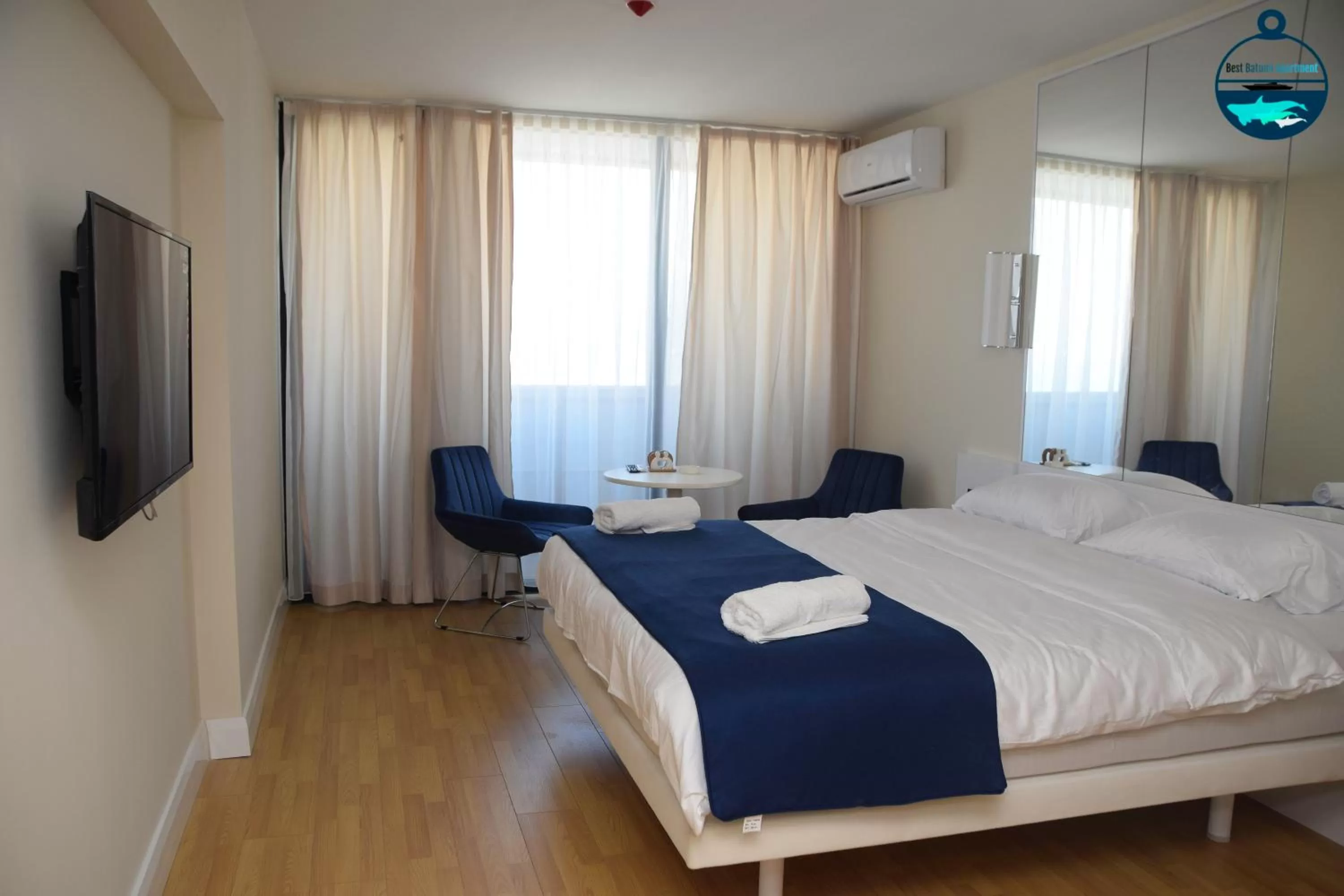Bed in Best Batumi Apartments