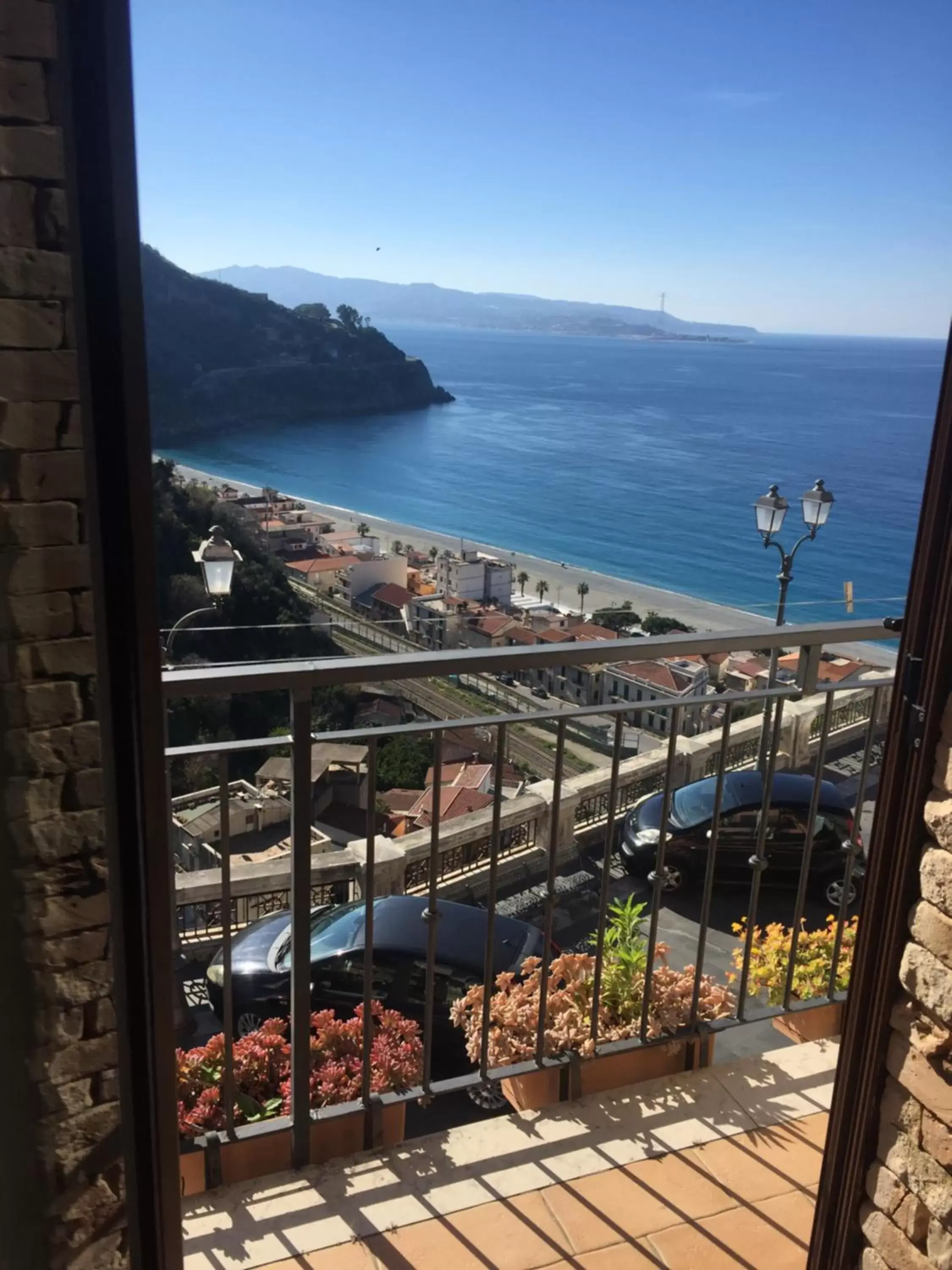 Balcony/Terrace, Sea View in B&B La Bastia