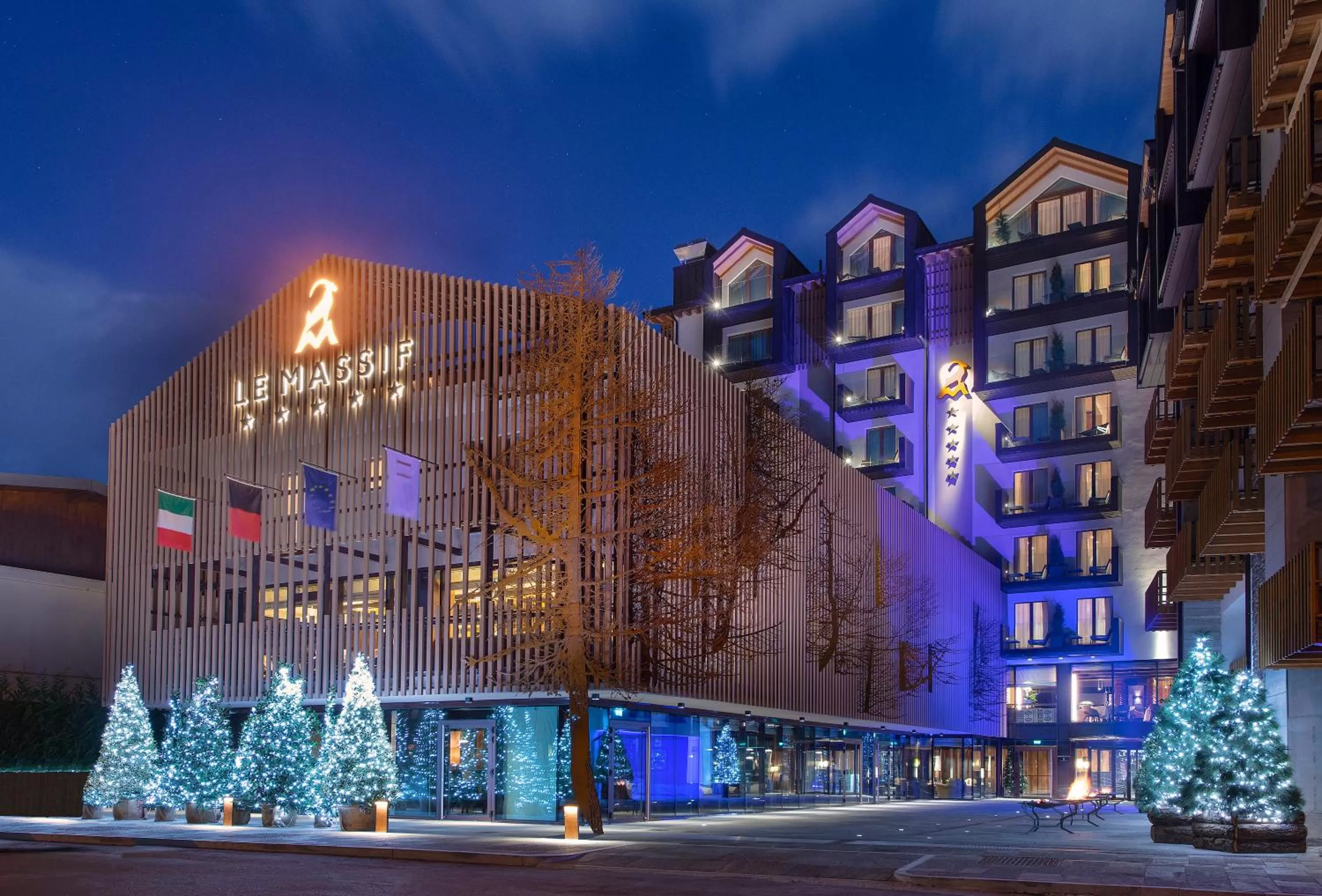 Property building in Le Massif Hotel & Lodge Courmayeur The Leading Hotels of the World