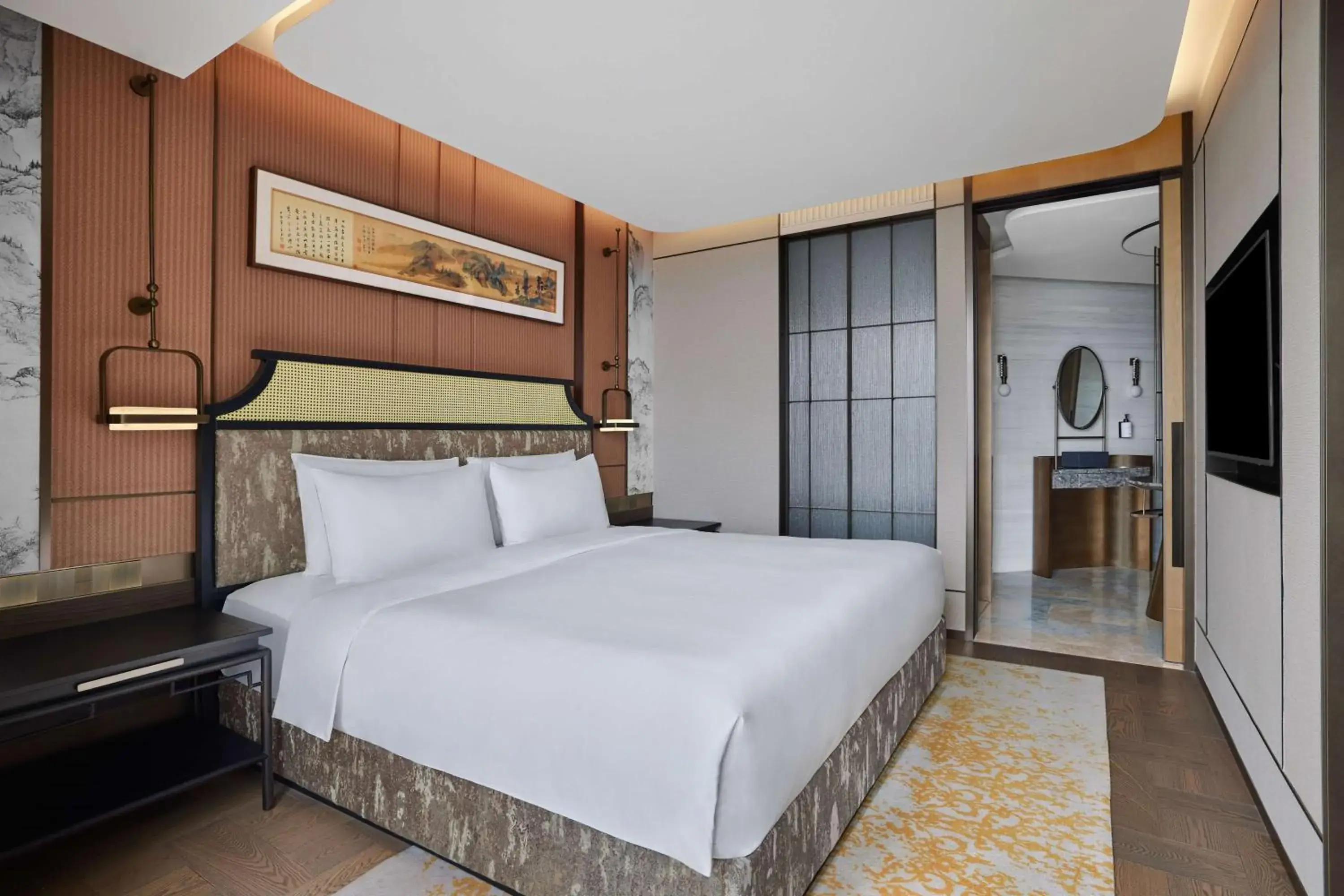 Bed in Conrad By Hilton Shanghai