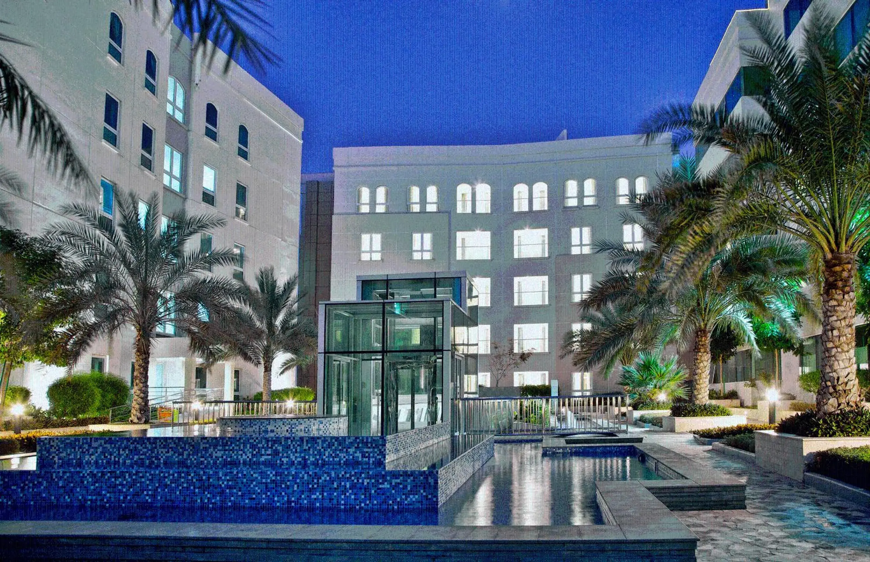 Facade/entrance, Property Building in Millennium Executive Apartments Muscat