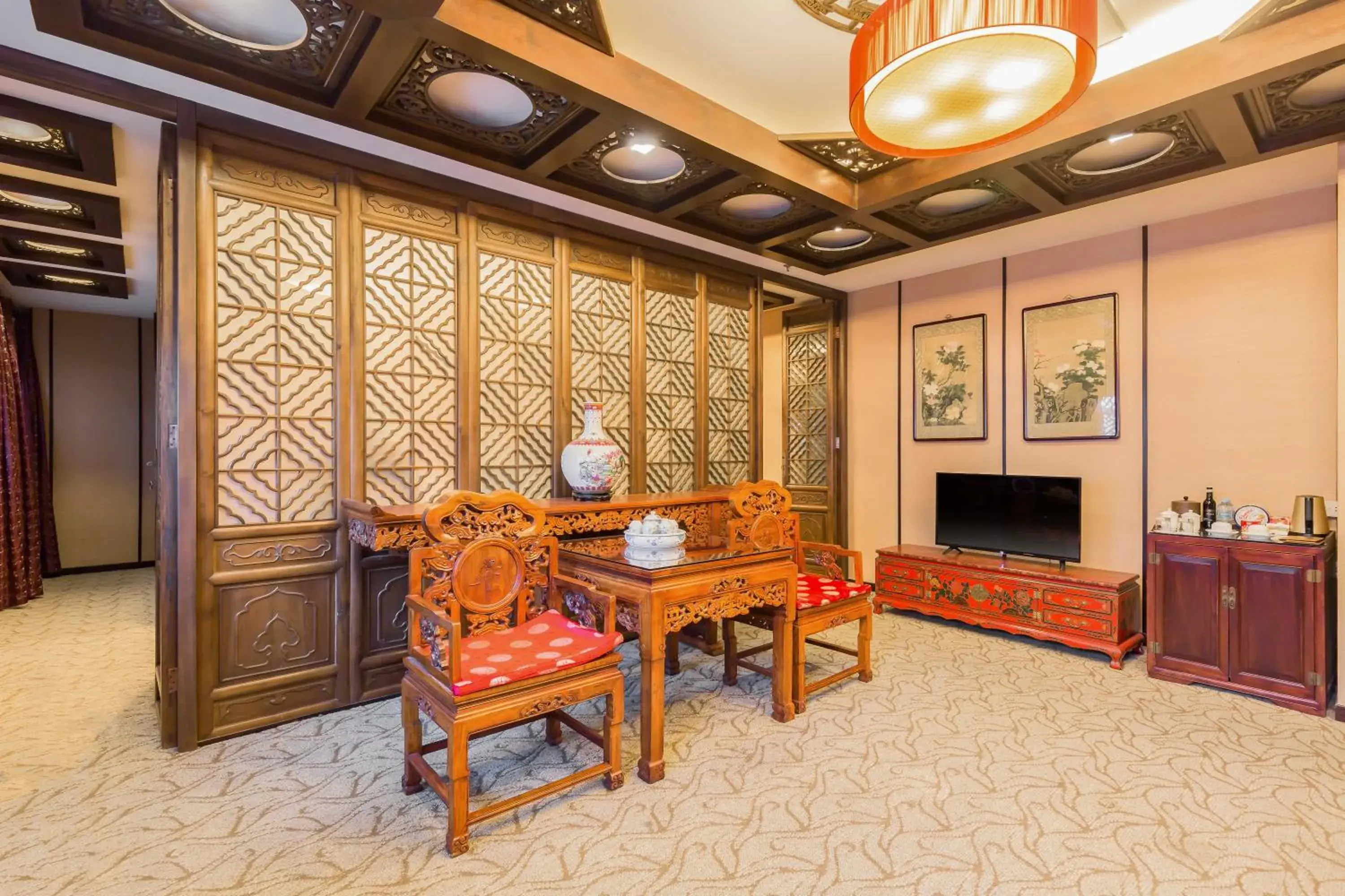 Seating Area in Jianguo Hotspring Hotel