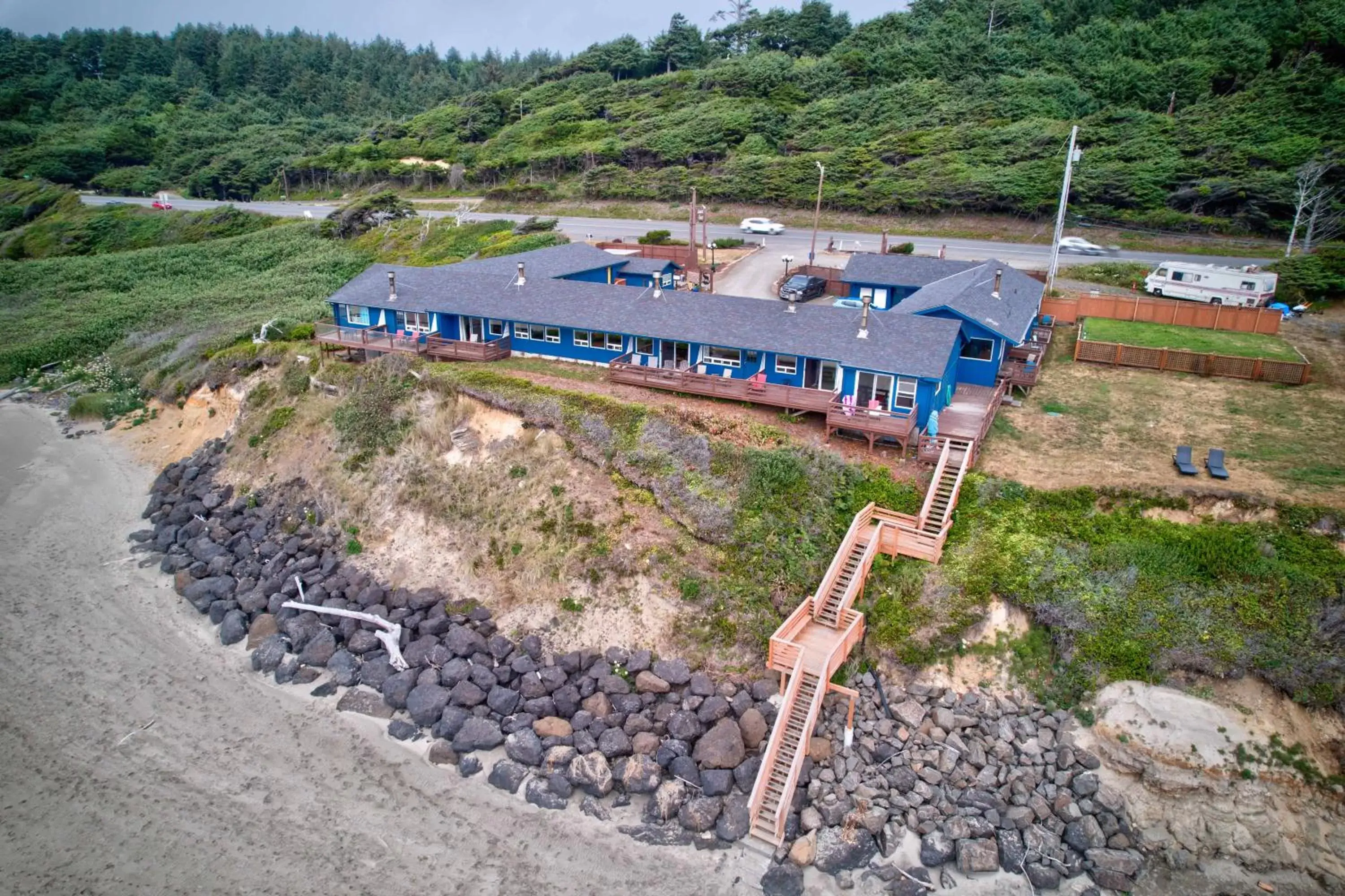 Bird's eye view, Bird's-eye View in Moolack Shores Inn